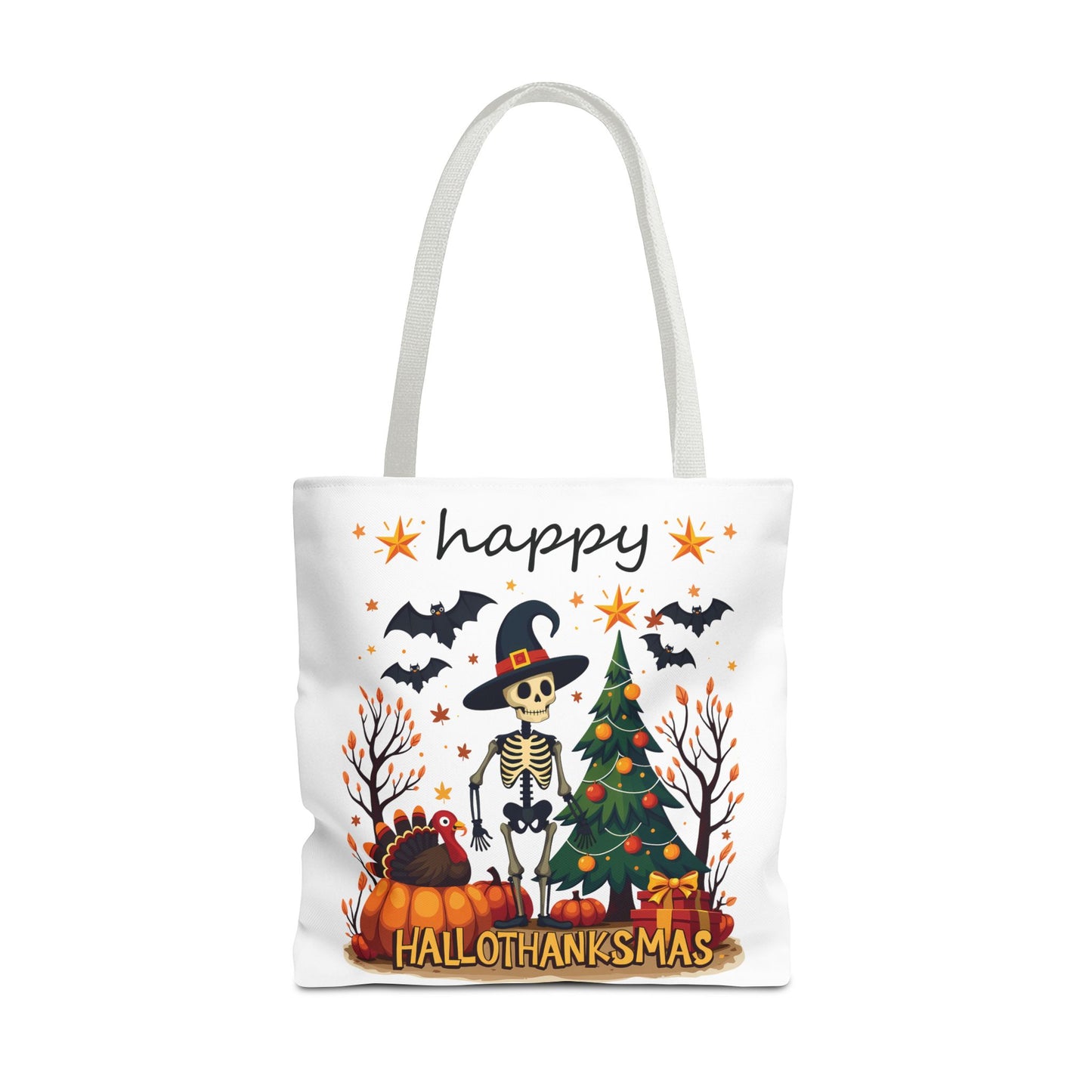 Happy hellothanksmas, Tote Bag (AOP)