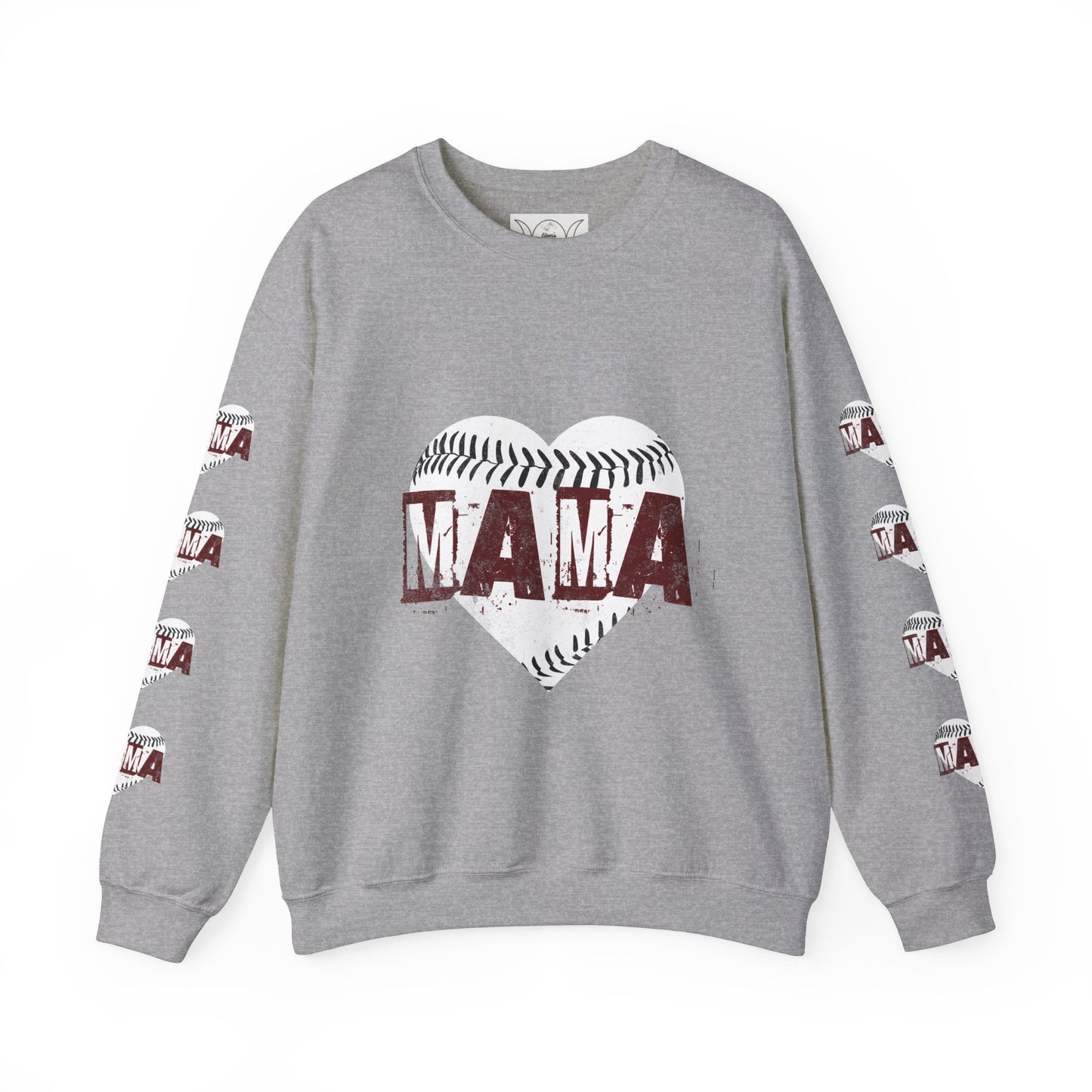 Baseball mama, ™ Crewneck Sweatshirt ( side arm design)