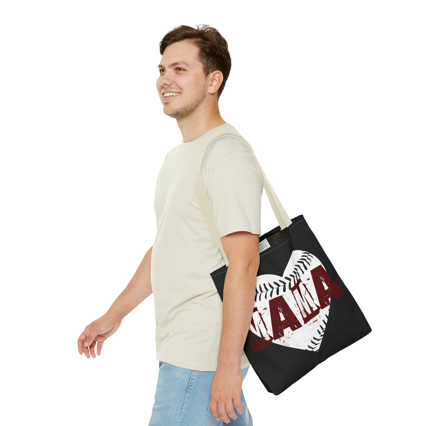 Baseball mama, Tote Bag (AOP)