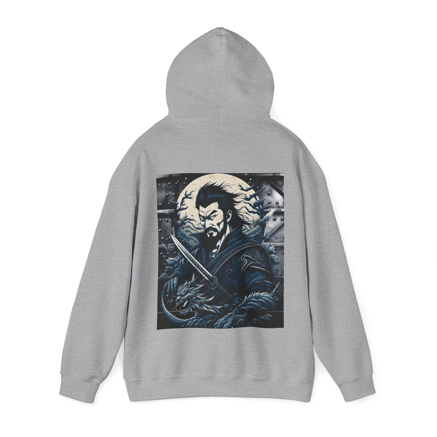 The warrior, Unisex Heavy Blend™ Hooded Sweatshirt ( no side arm design)