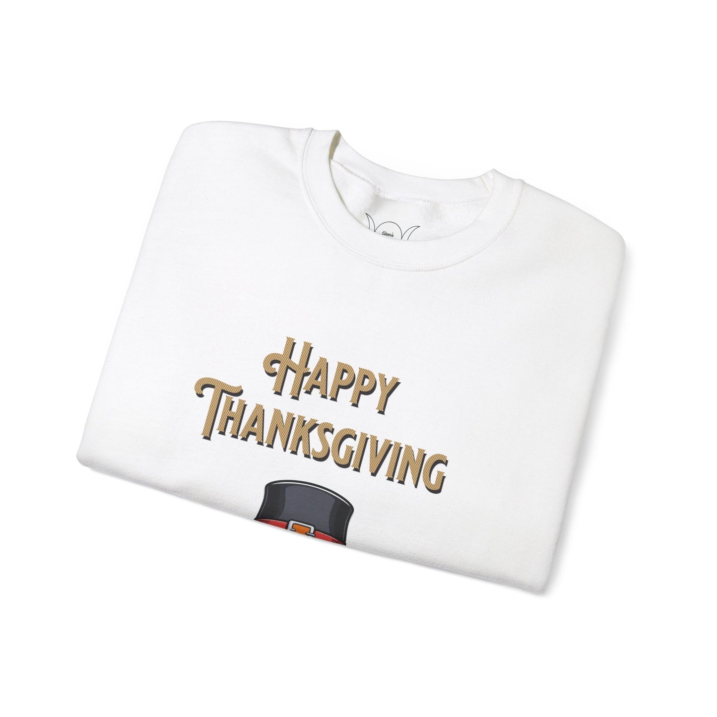 Happy thanksgiving, ™ Crewneck Sweatshirt ( sleeve design )