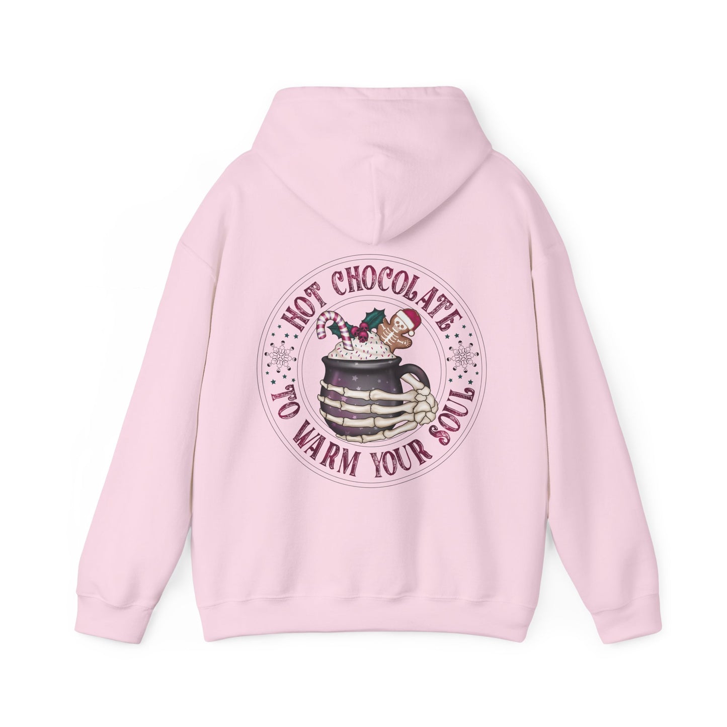 Hot chocolate to warm up my soul,  Unisex Heavy Blend™ Hooded Sweatshirt (no side arm design)