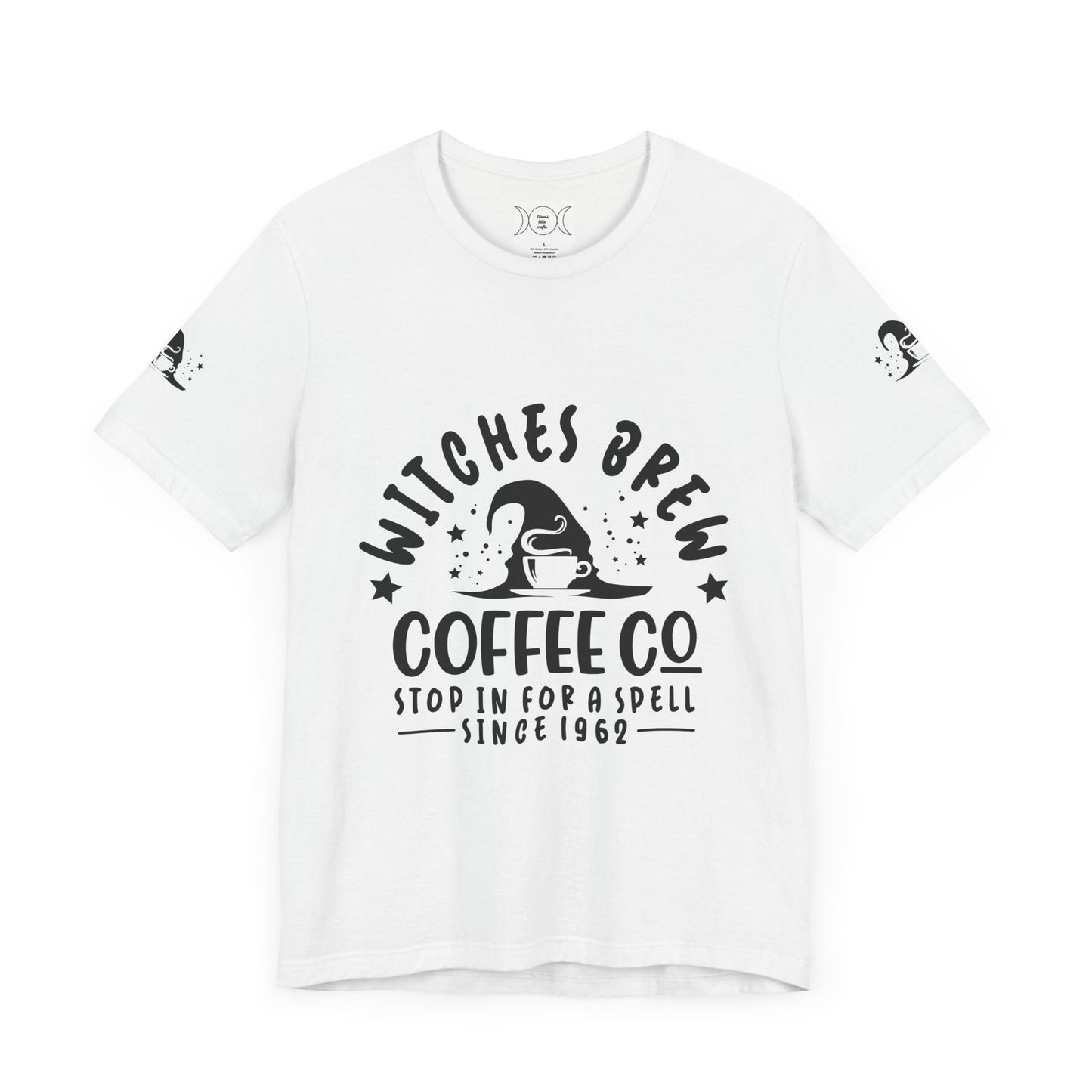 Witch’s brew, Unisex Jersey Short Sleeve Tee (sleeve design)