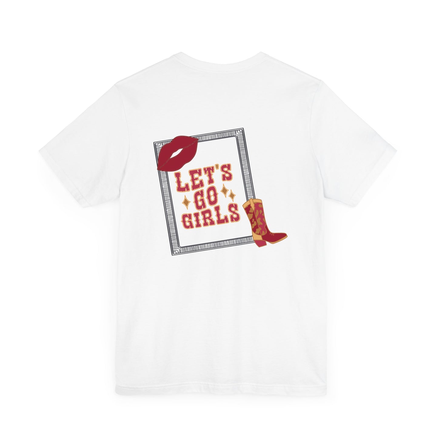 Let’s go girl’s Unisex Jersey Short Sleeve Tee (no Sleeve design)