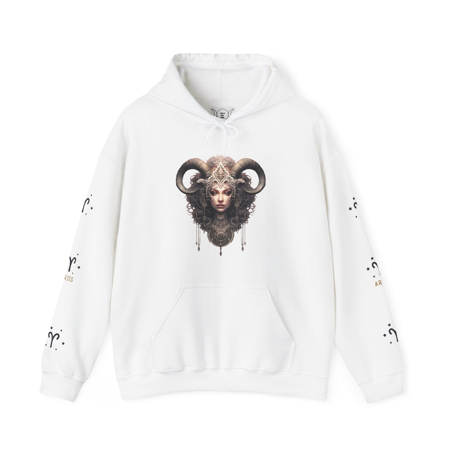 Aries,  Unisex Heavy Blend™ Hooded Sweatshirt (no side arm design)