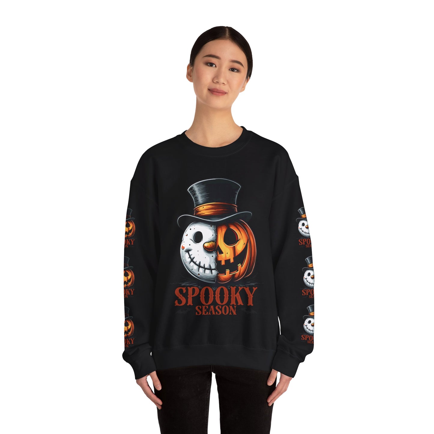 Spooky season, ™ Crewneck Sweatshirt ( sleeve design )