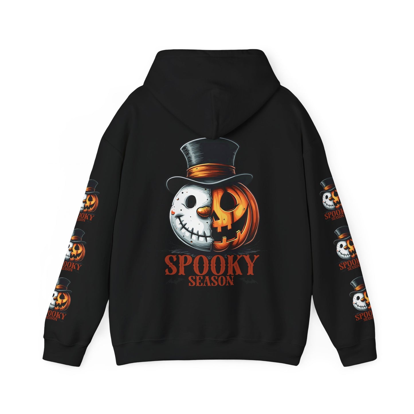 Spooky season,  Unisex Heavy Blend™ Hooded Sweatshirt (sleeve design)