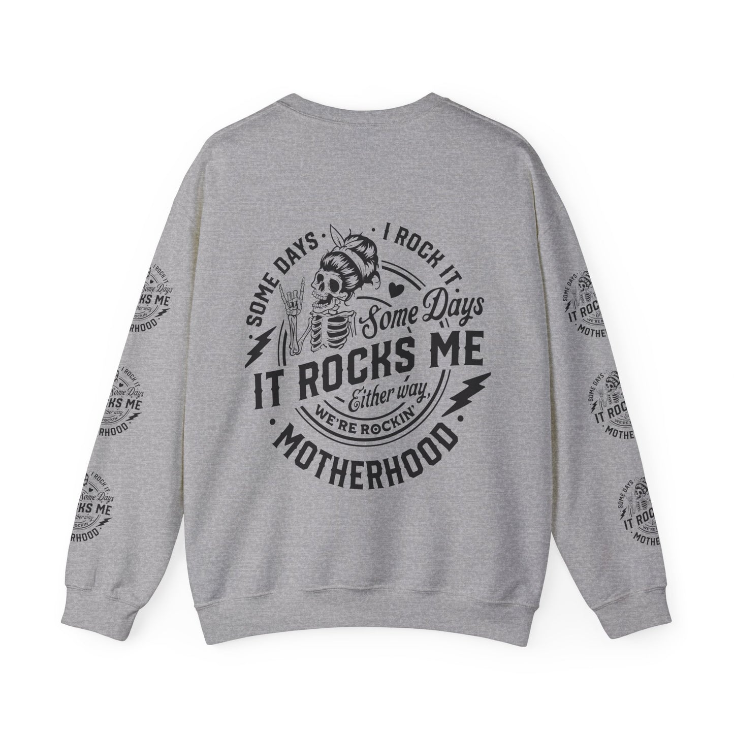 Rocking motherhood, ™ Crewneck Sweatshirt ( side arm design)