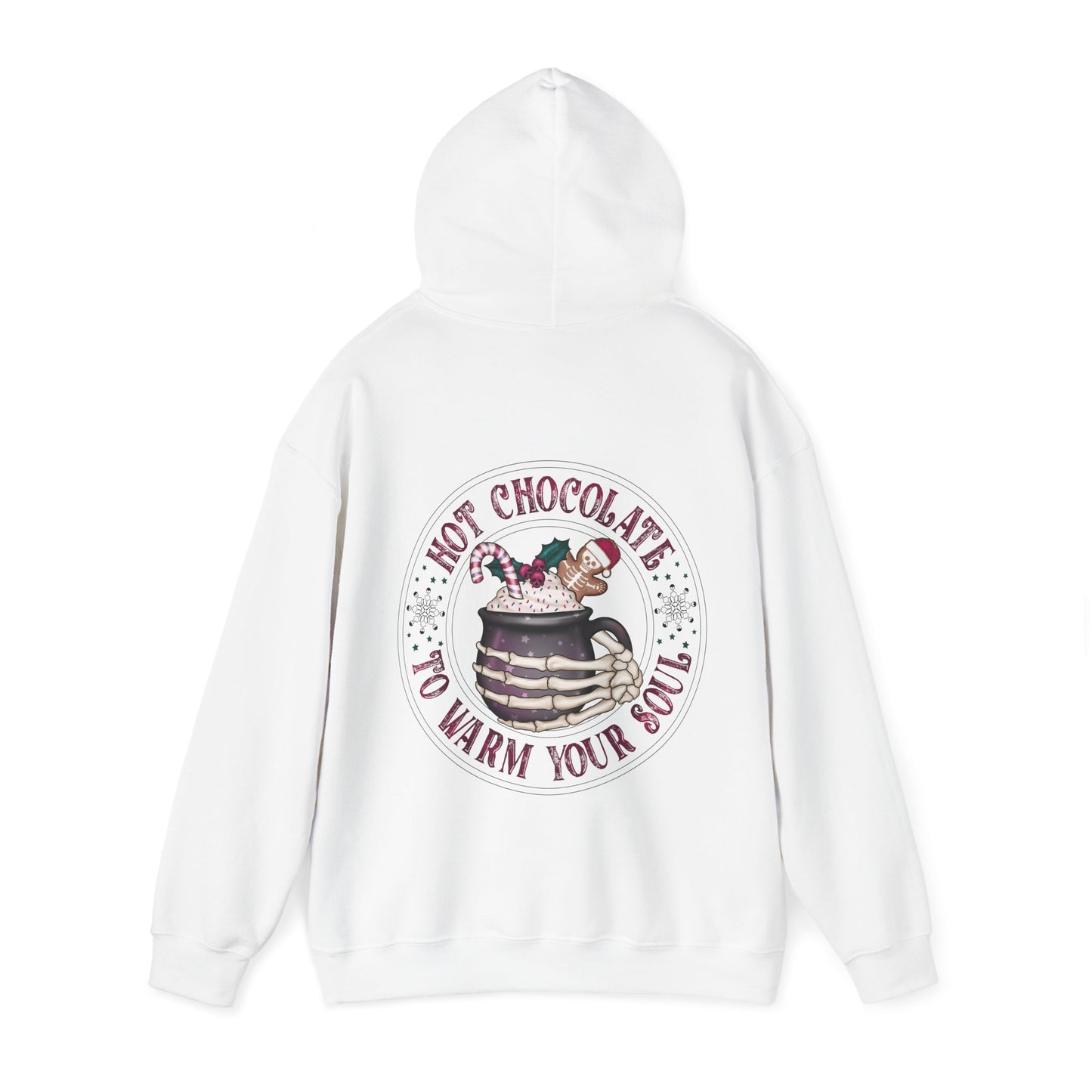 Hot chocolate to warm up my soul,  Unisex Heavy Blend™ Hooded Sweatshirt (no side arm design)