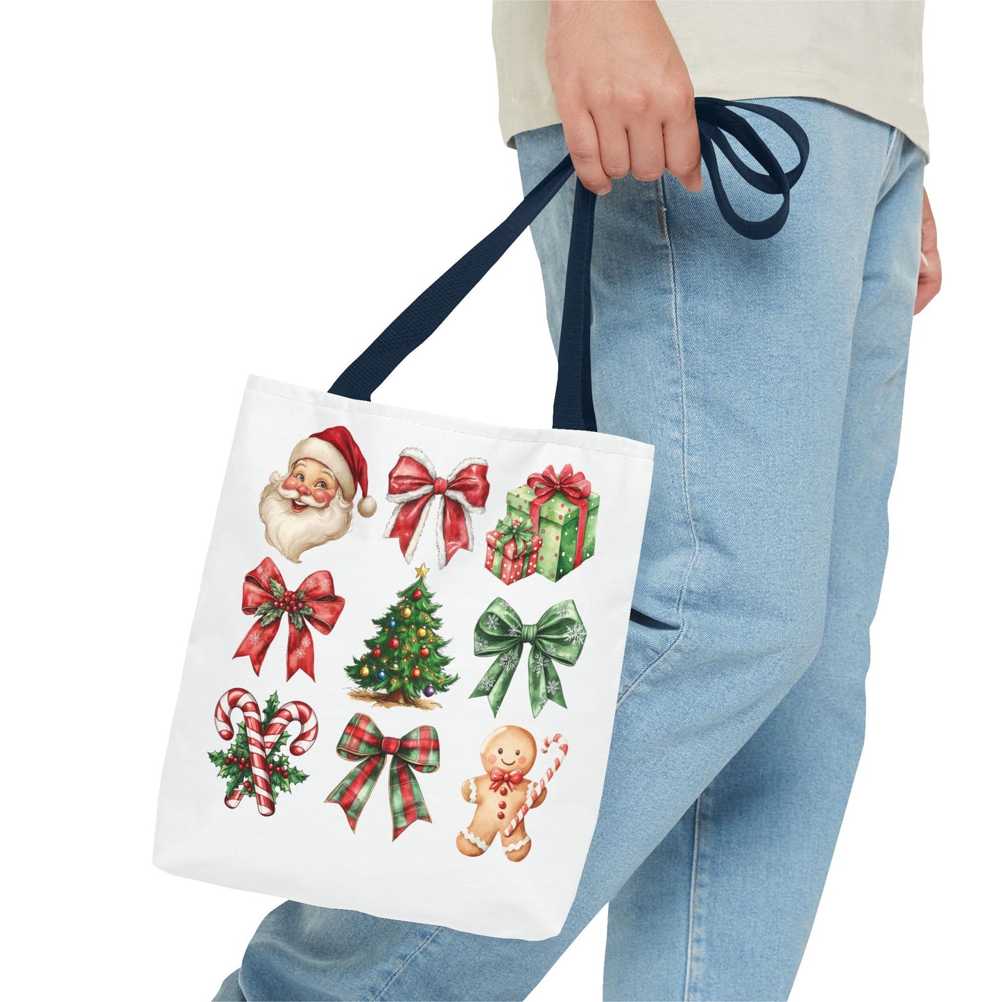 Christmas and bows, Tote Bag (AOP)