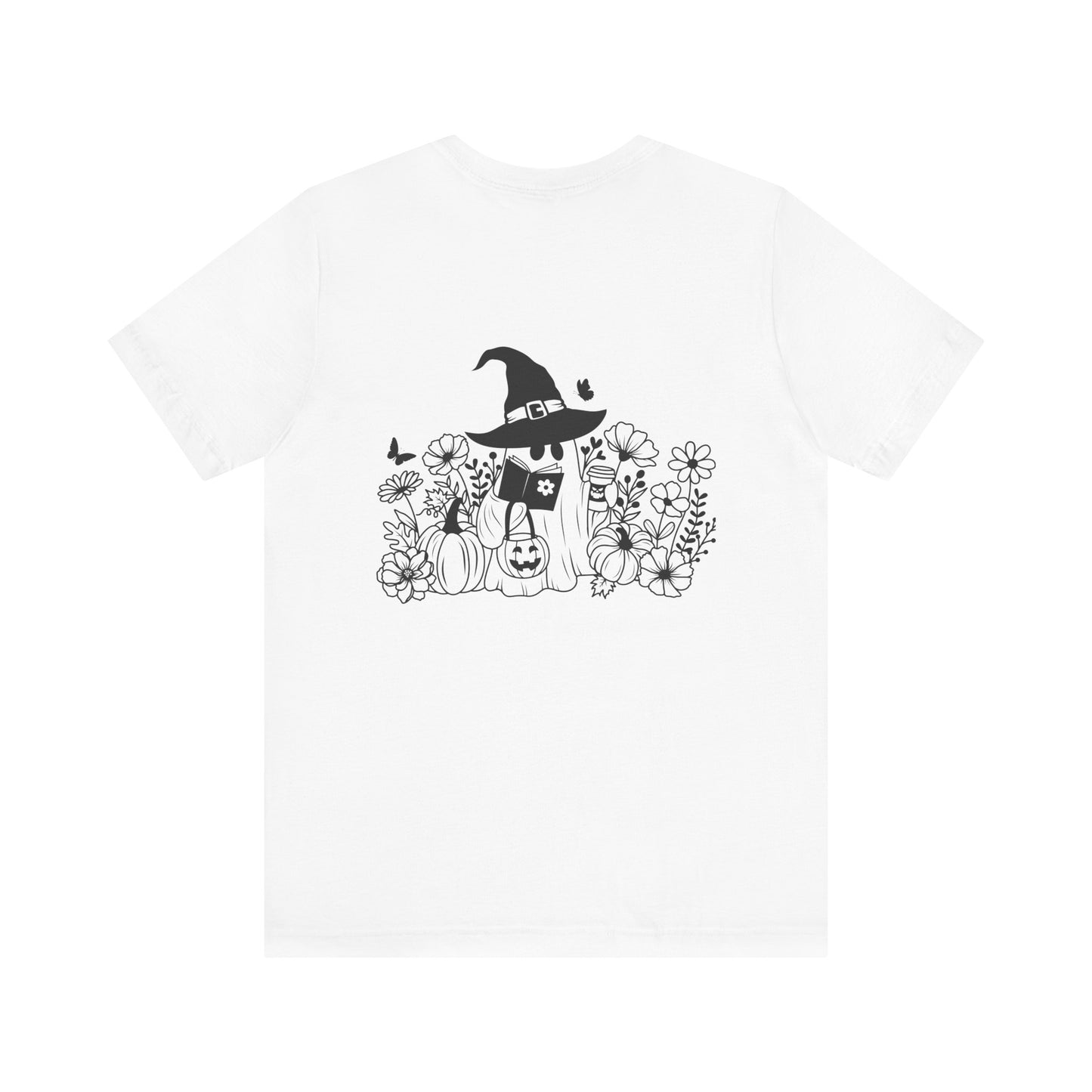 Cozy boo reading, Unisex Jersey Short Sleeve Tee ( No sleeve design)