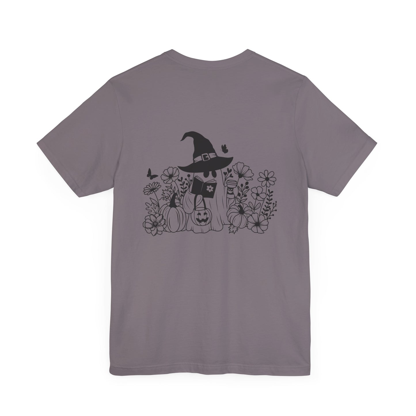 Cozy boo reading, Unisex Jersey Short Sleeve Tee ( No sleeve design)