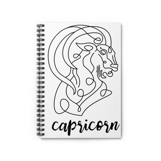 Capricorn, Spiral Notebook - Ruled Line