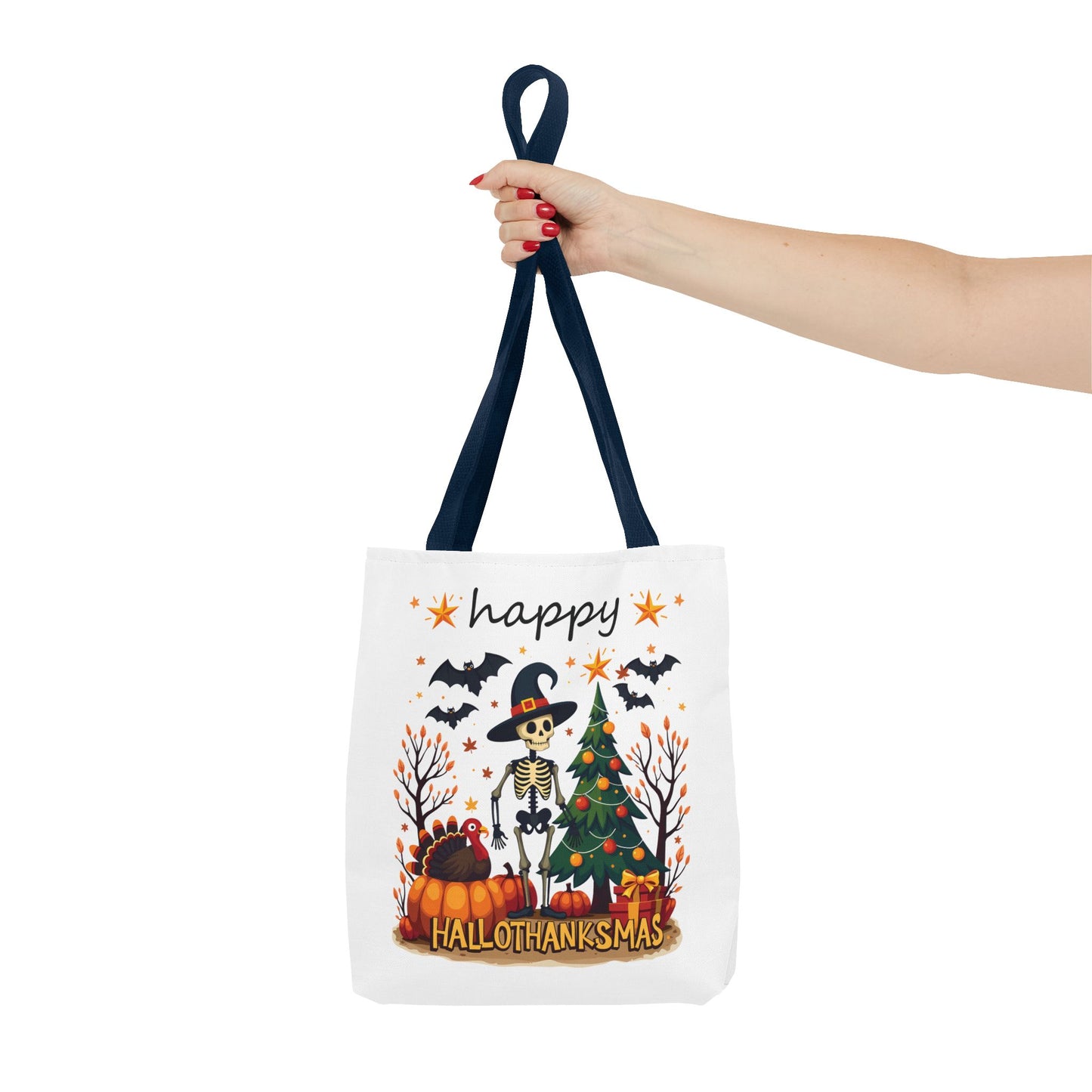 Happy hellothanksmas, Tote Bag (AOP)