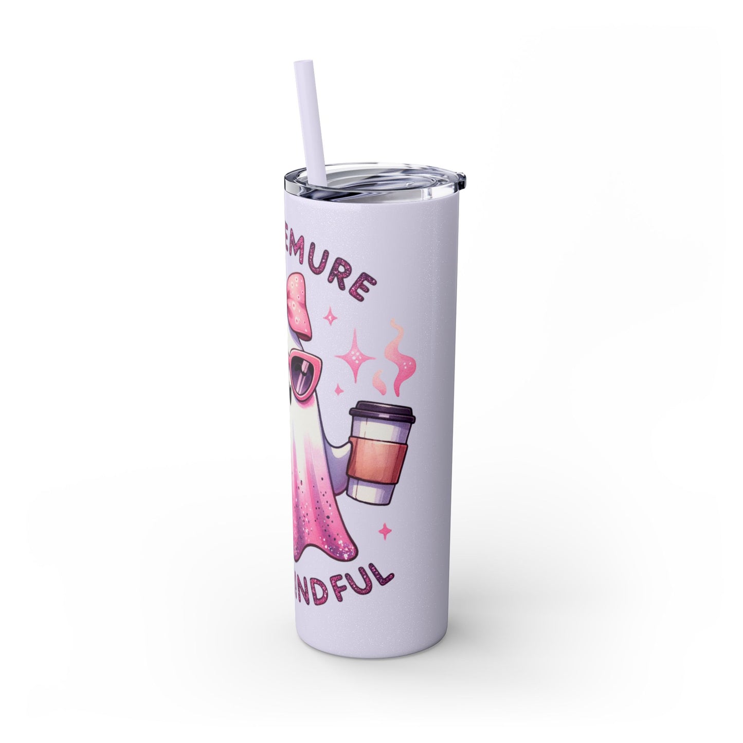 Very demure, Skinny Tumbler with Straw, 20oz