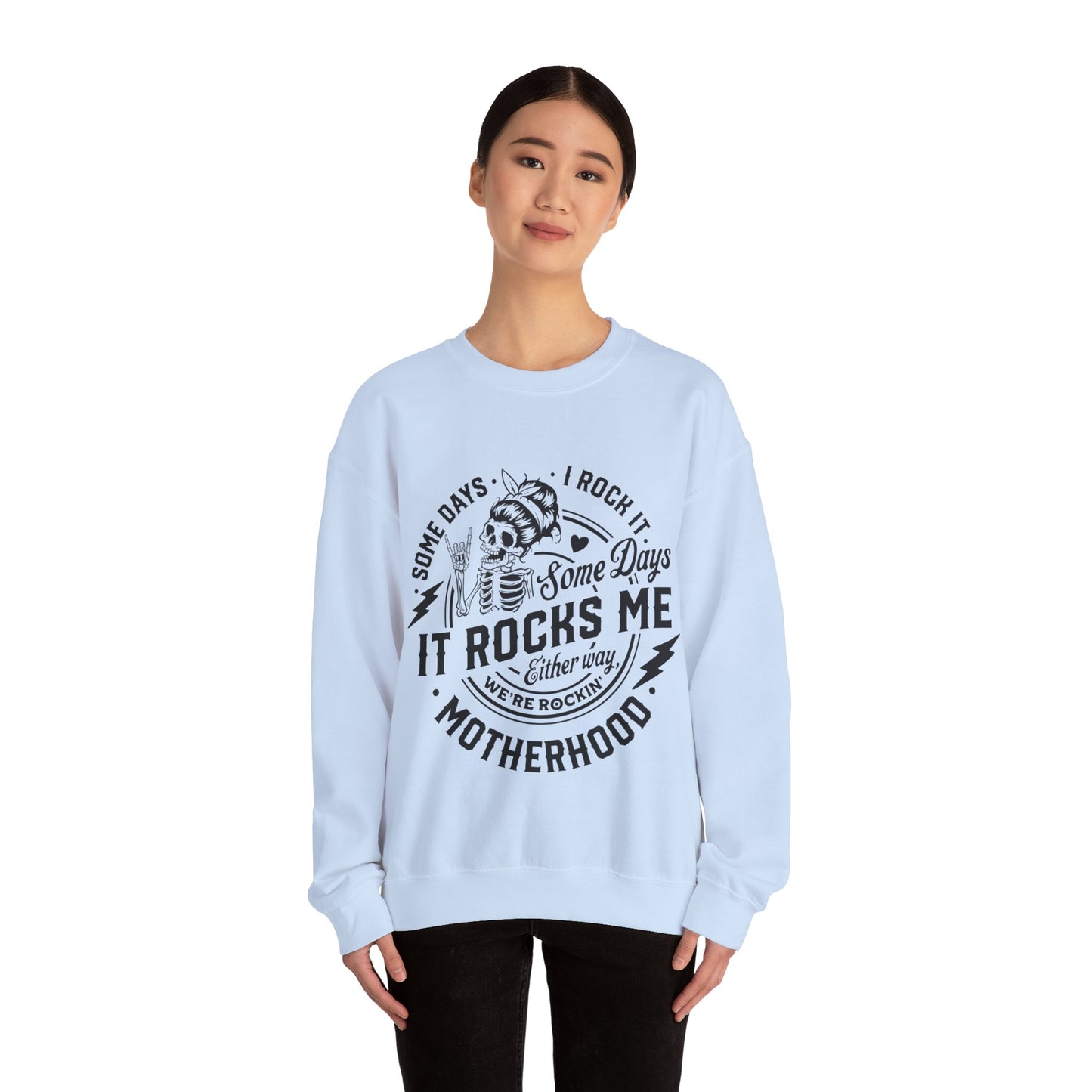 Rocking motherhood, ™ Crewneck Sweatshirt ( no arm design)