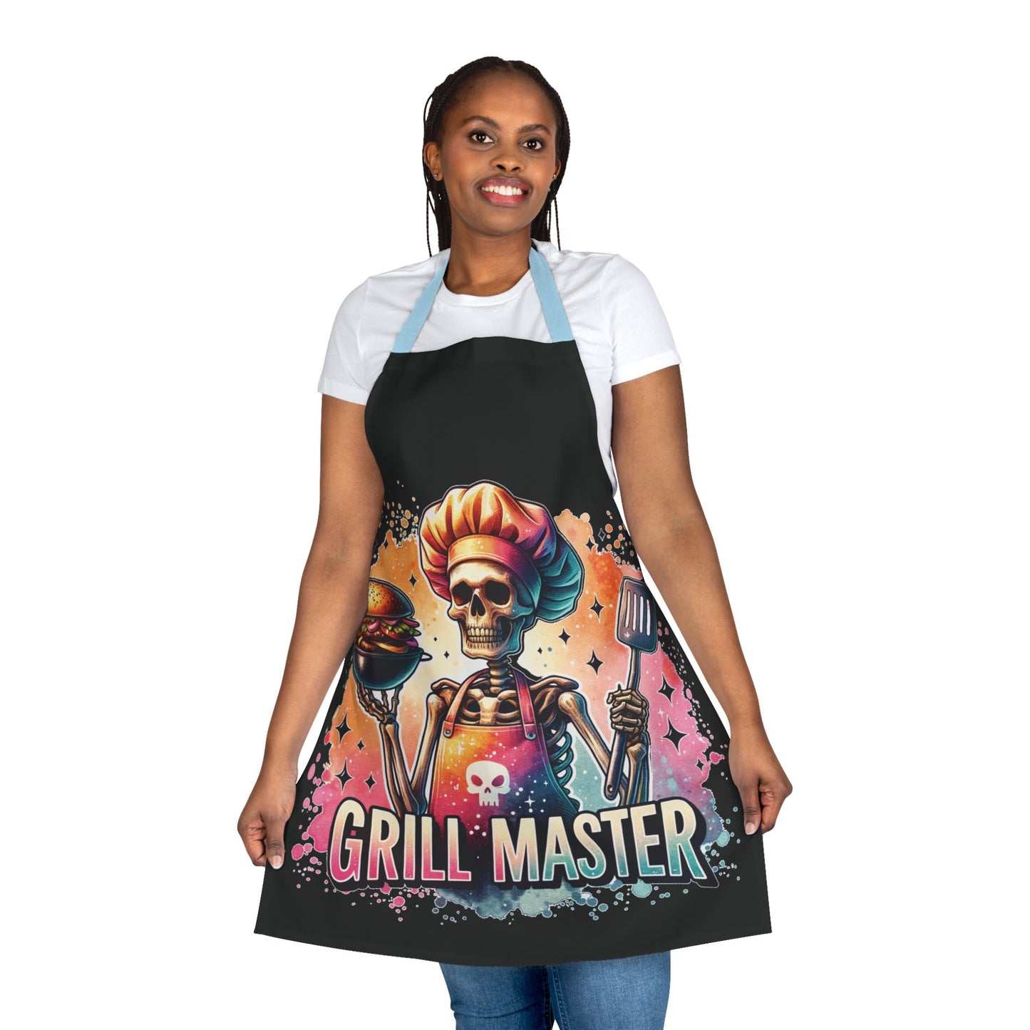 Grill master, Apron, 5-Color Straps (AOP)