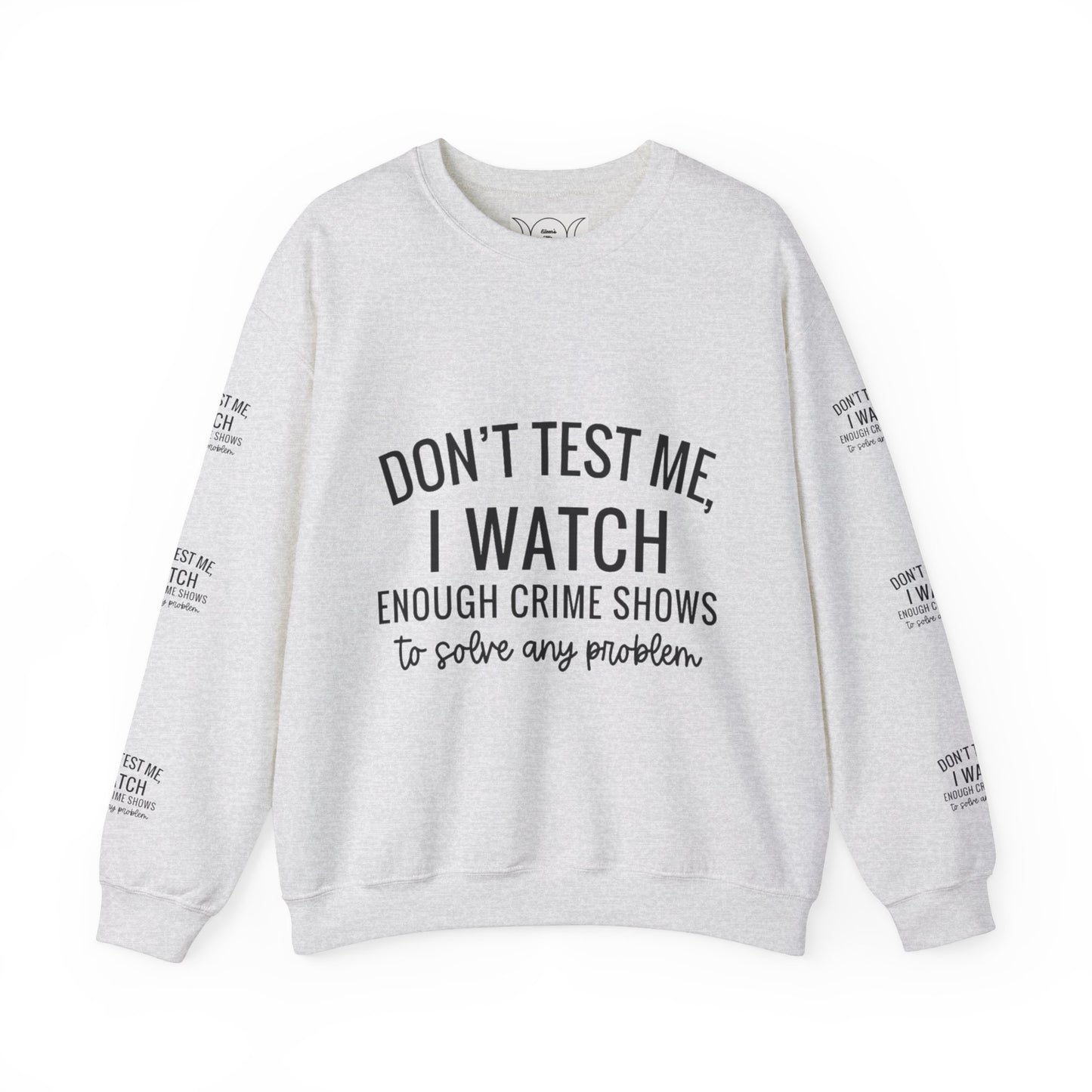 True crime watcher arm design ™ Crewneck Sweatshirt (side arm design)