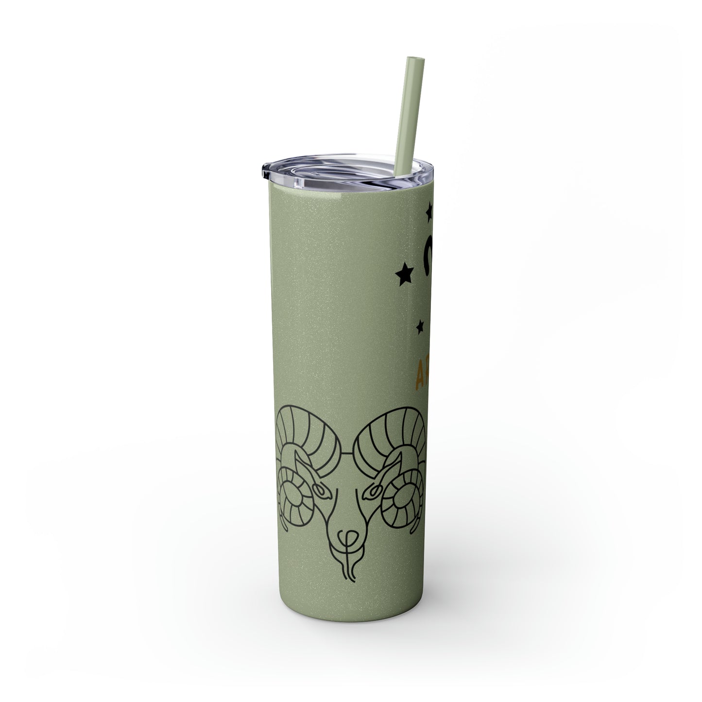 Aries, Skinny Tumbler with Straw, 20oz