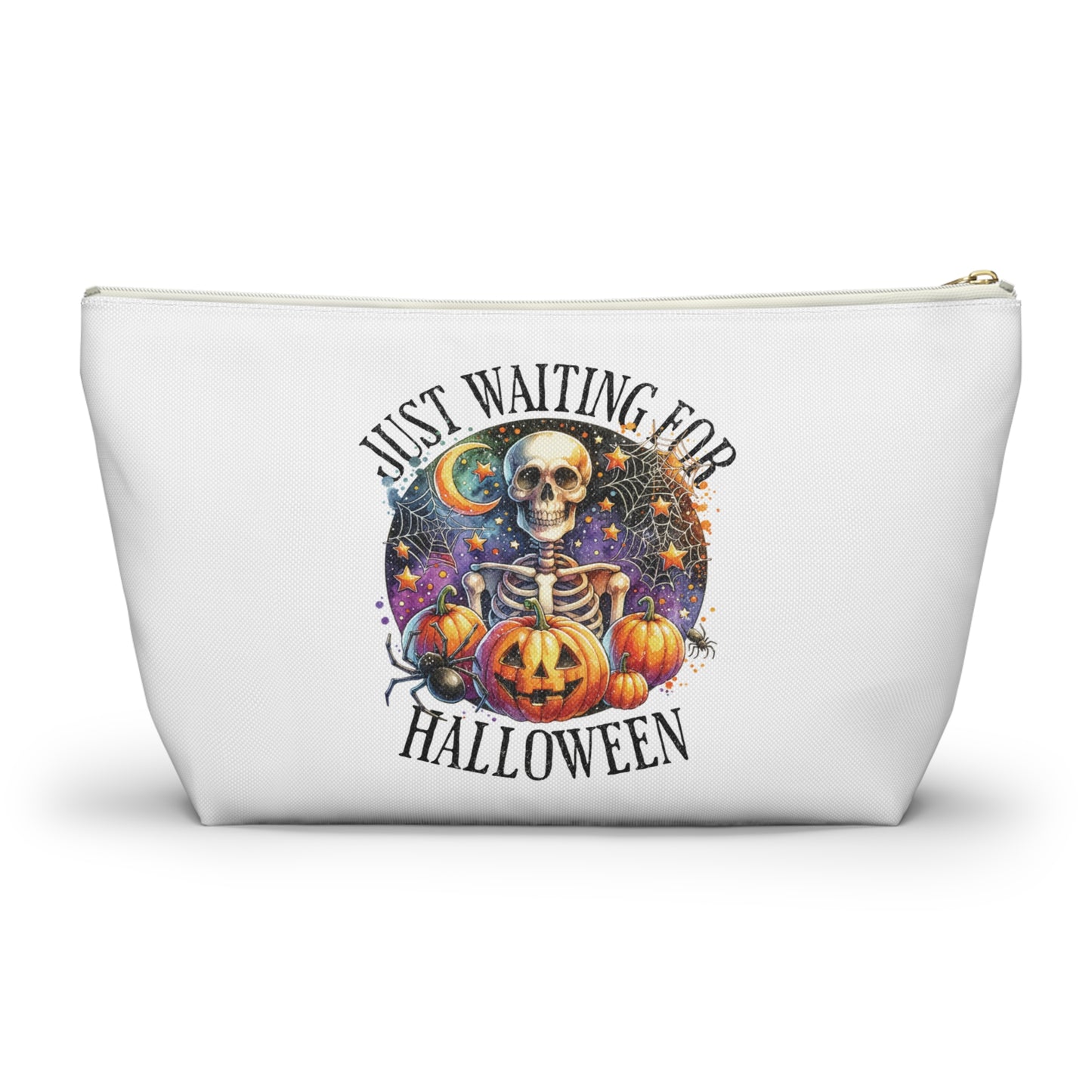 Just waiting for Halloween , Accessory Pouch w T-bottom