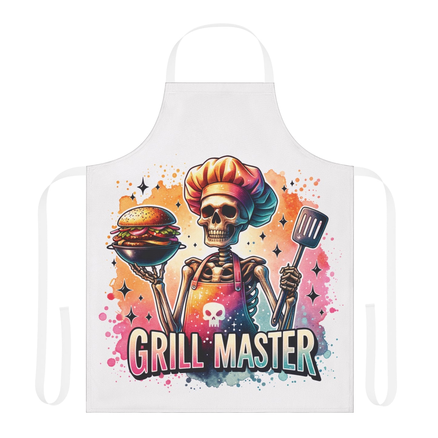 Grill master, Apron, 5-Color Straps (AOP)