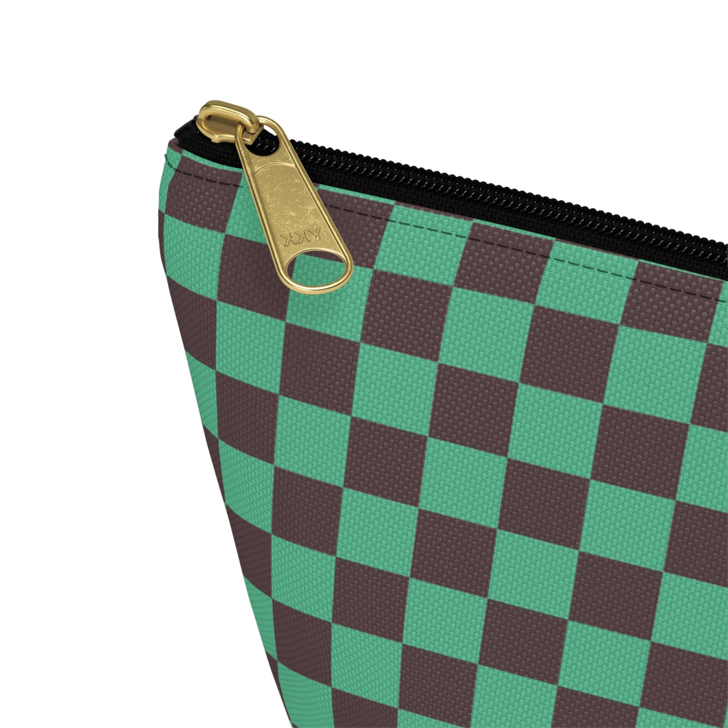 Black & green checkers   Accessory Pouch w T-bottoms