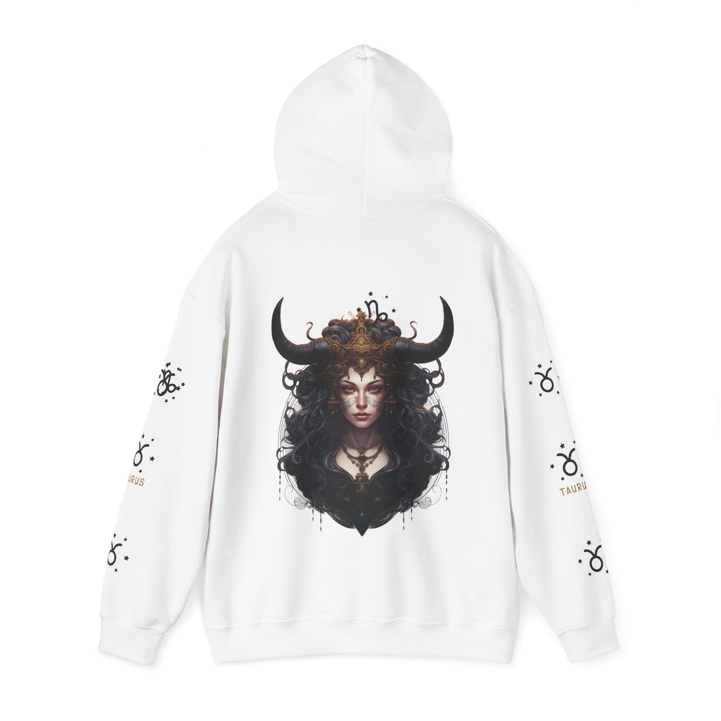 Taurus, Unisex Heavy Blend™ Hooded Sweatshirt (sleeve design )