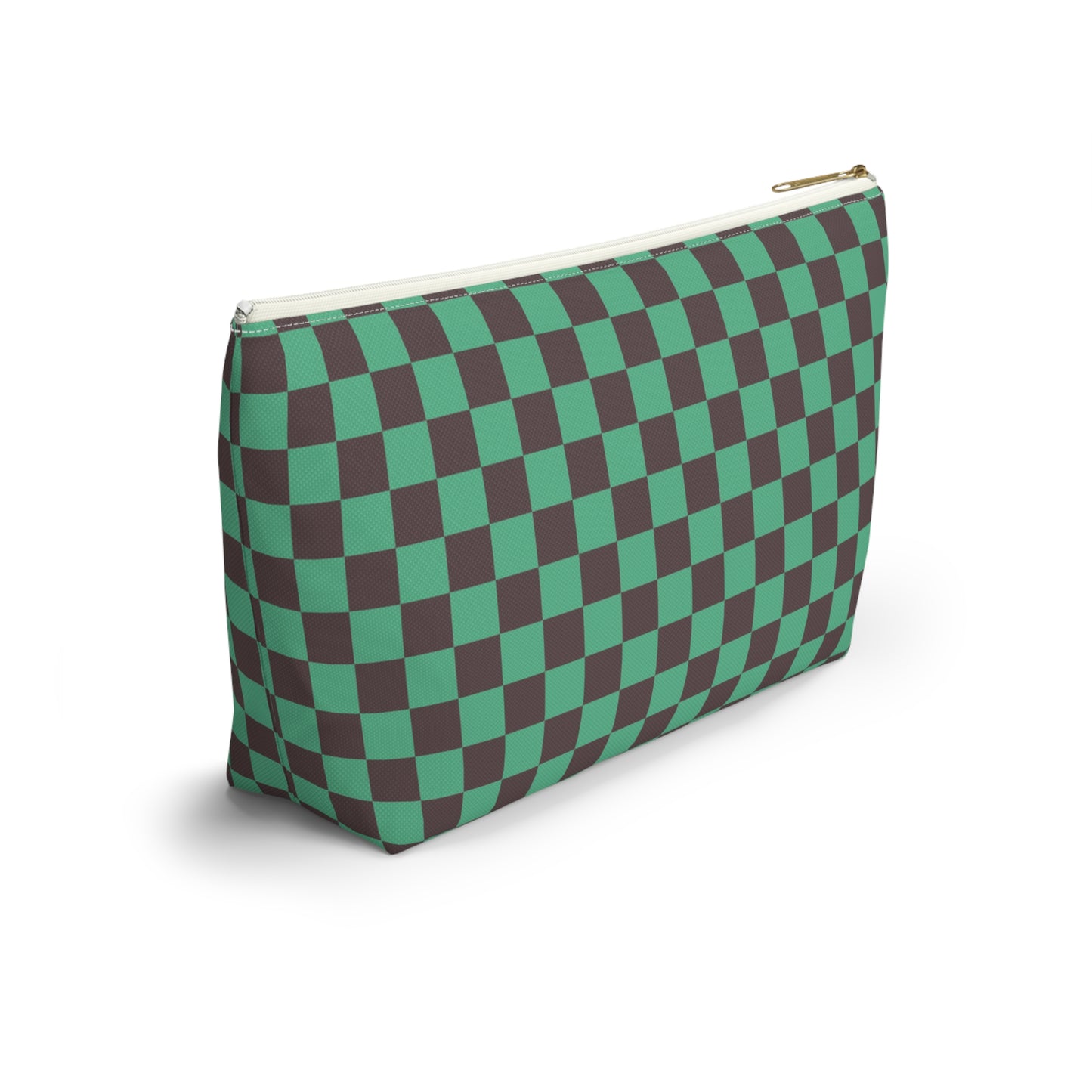 Black & green checkers   Accessory Pouch w T-bottoms