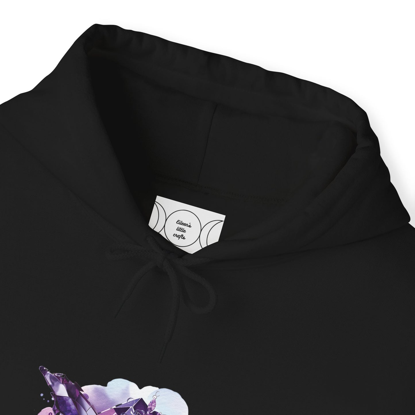 February amethyst fairy, Unisex Heavy Blend™ Hooded Sweatshirt ( no side arm design)