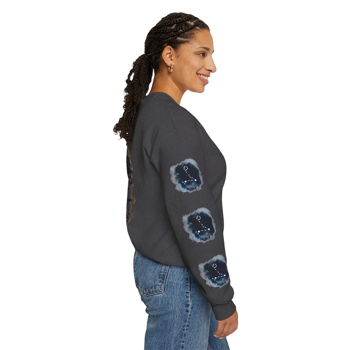 Pisces , ™ Crewneck Sweatshirt ( side arm design)