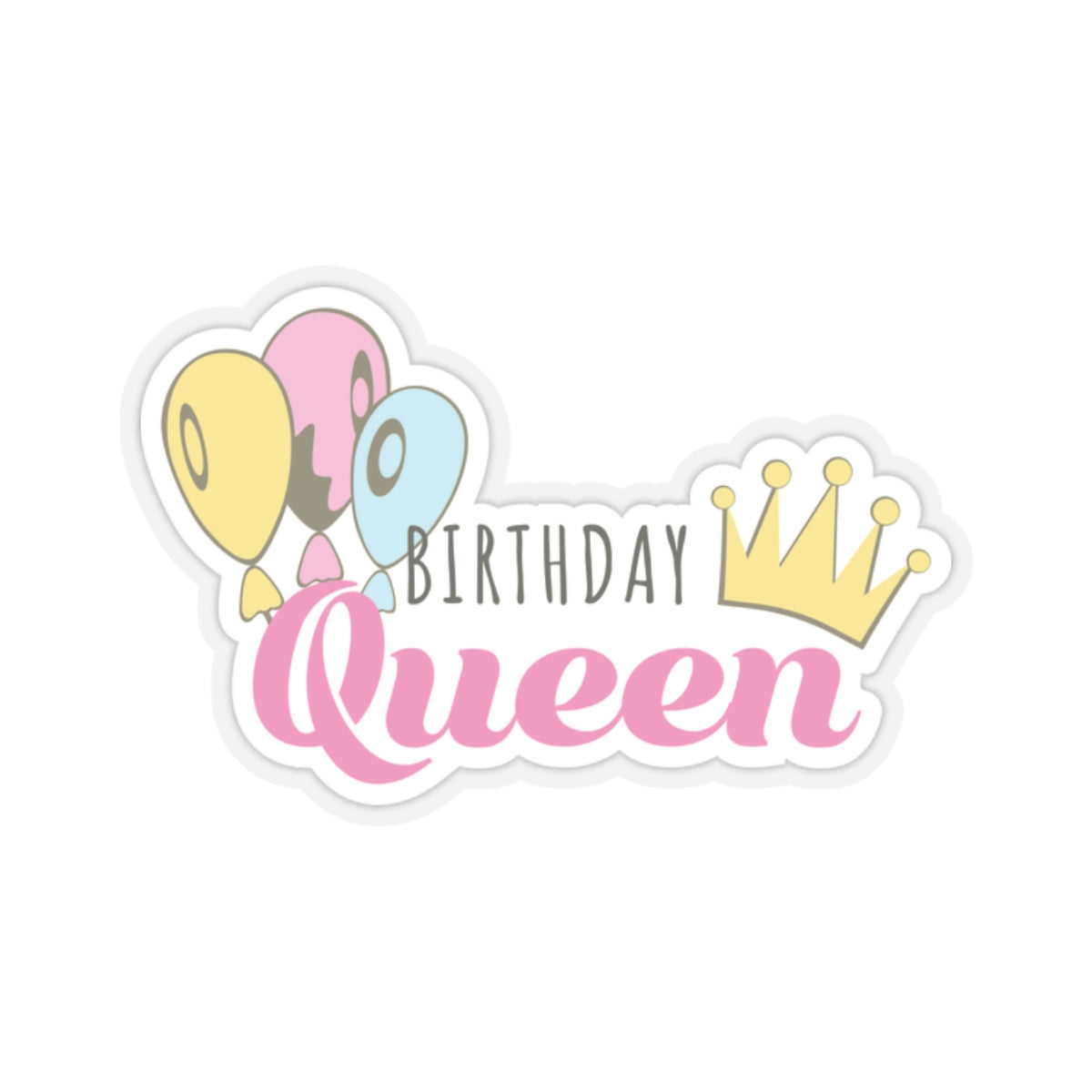 Birthday Queen, Kiss-Cut Stickers