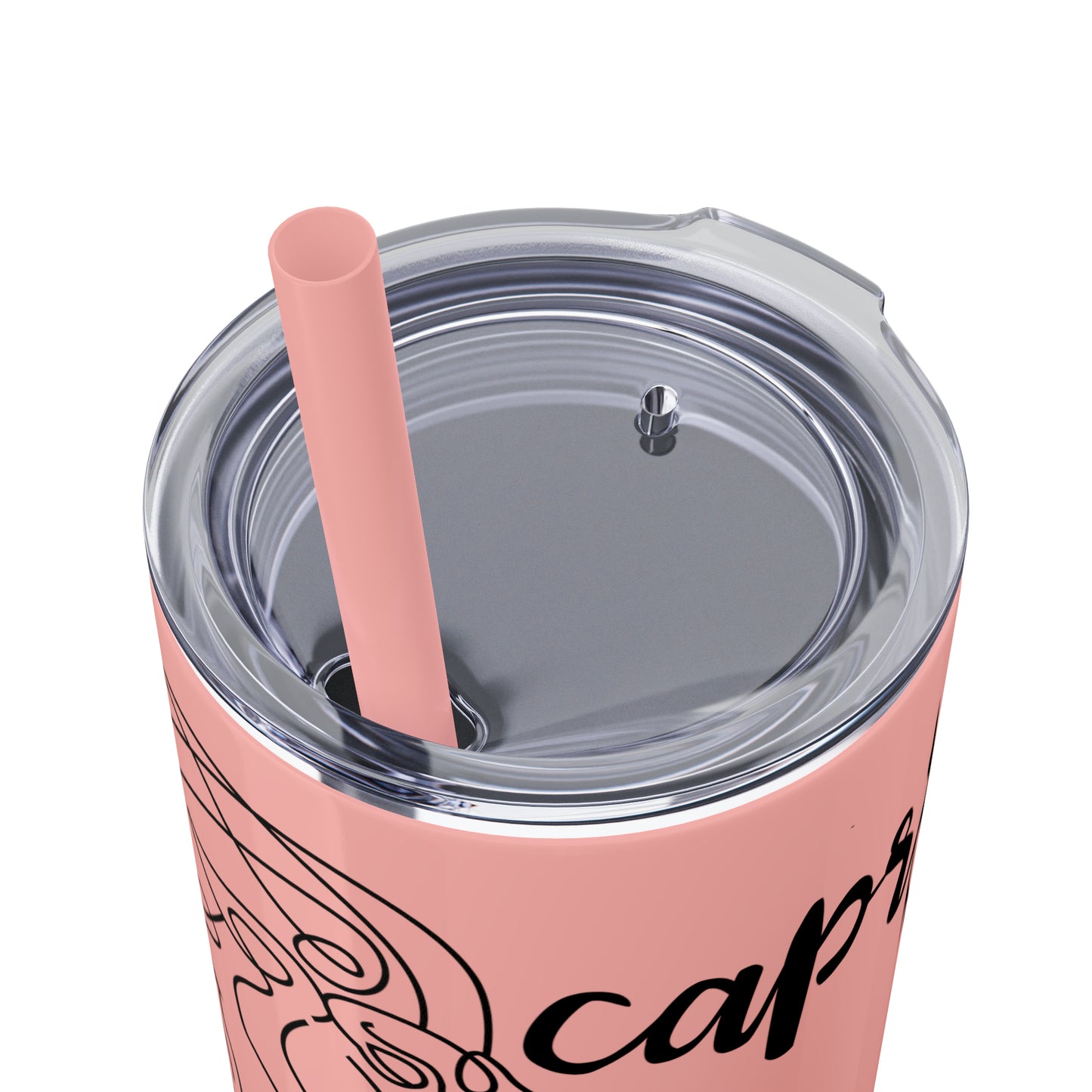 Capricorn Skinny Tumbler with Straw, 20oz