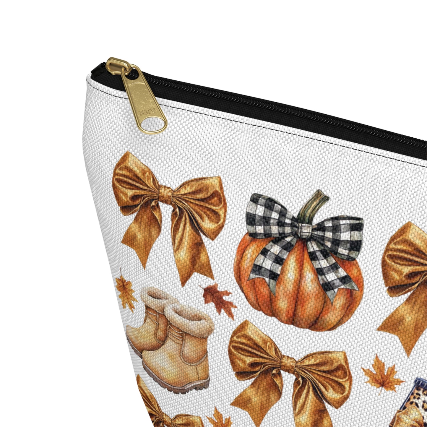 Fall and bows,  Accessory Pouch w T-bottoms