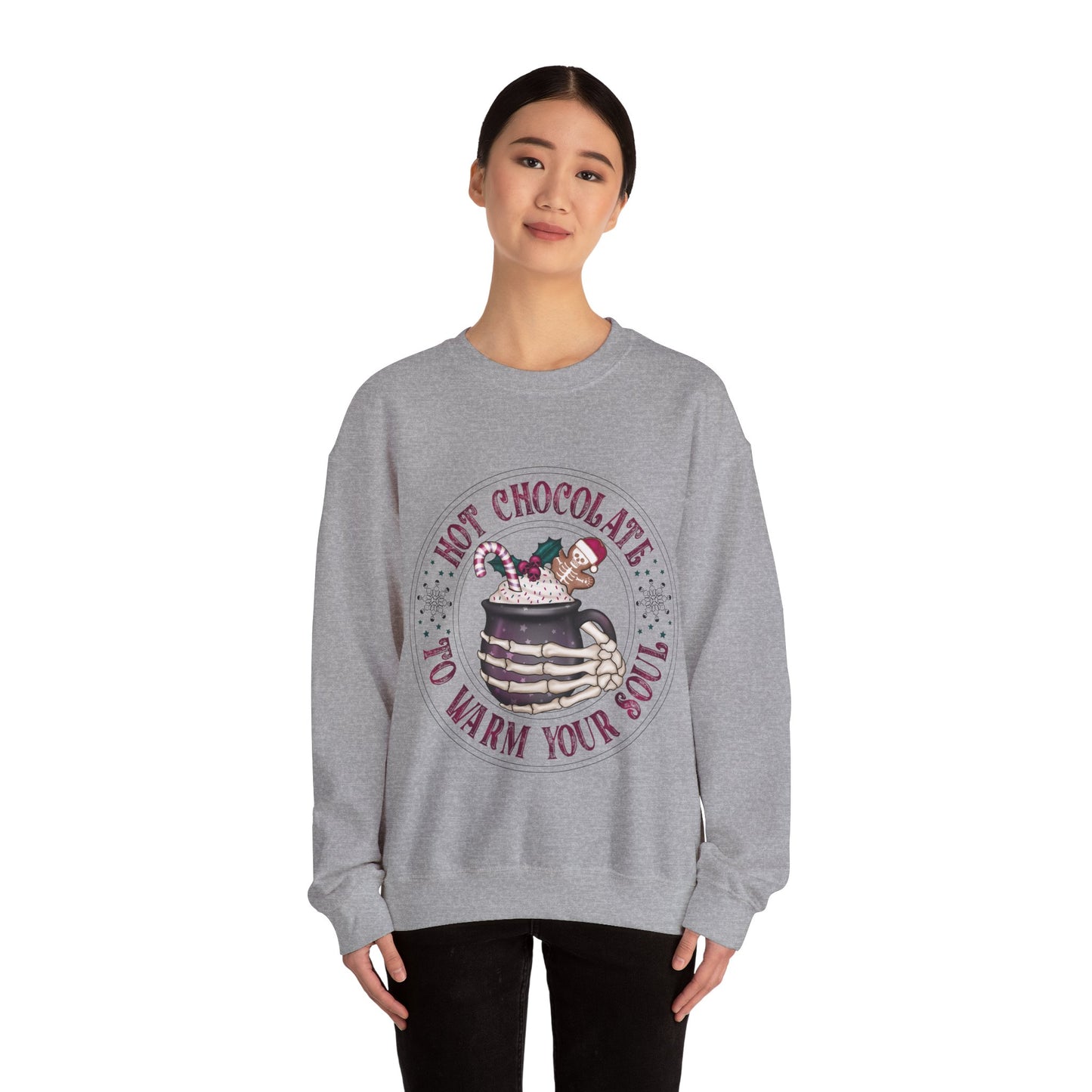 Hot chocolate to warm up my soul, ™ Crewneck Sweatshirt ( no sleeve design )