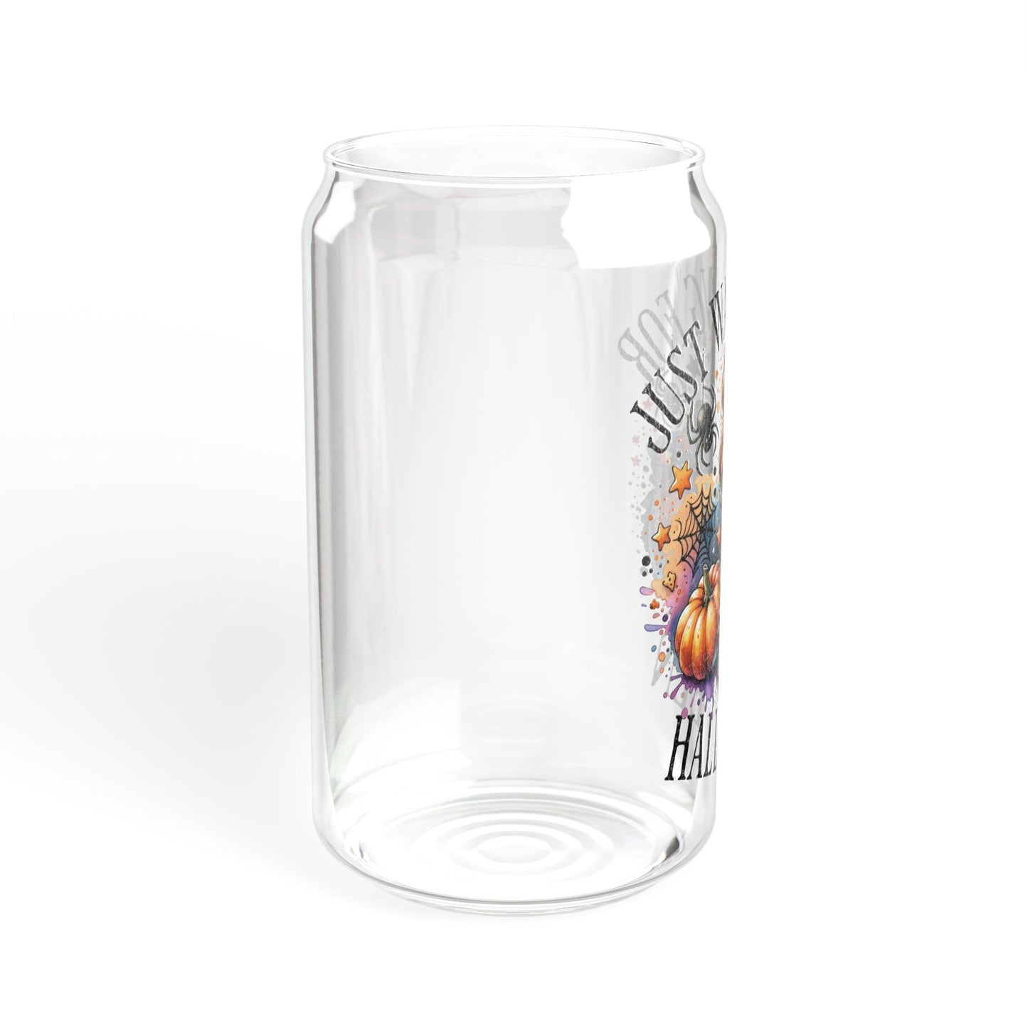 Just waiting for Halloween , Sipper Glass, 16oz