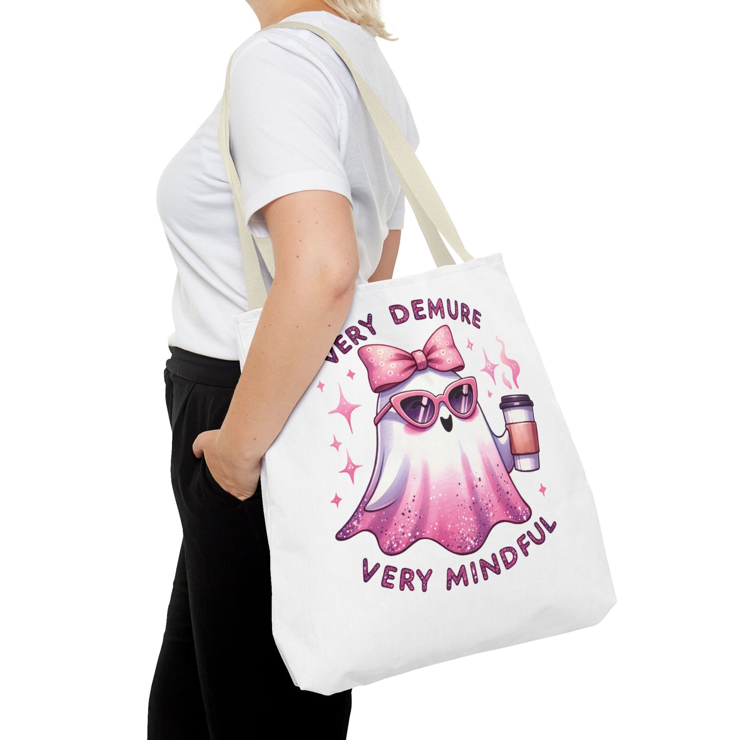 Very demure, Tote Bag (AOP)