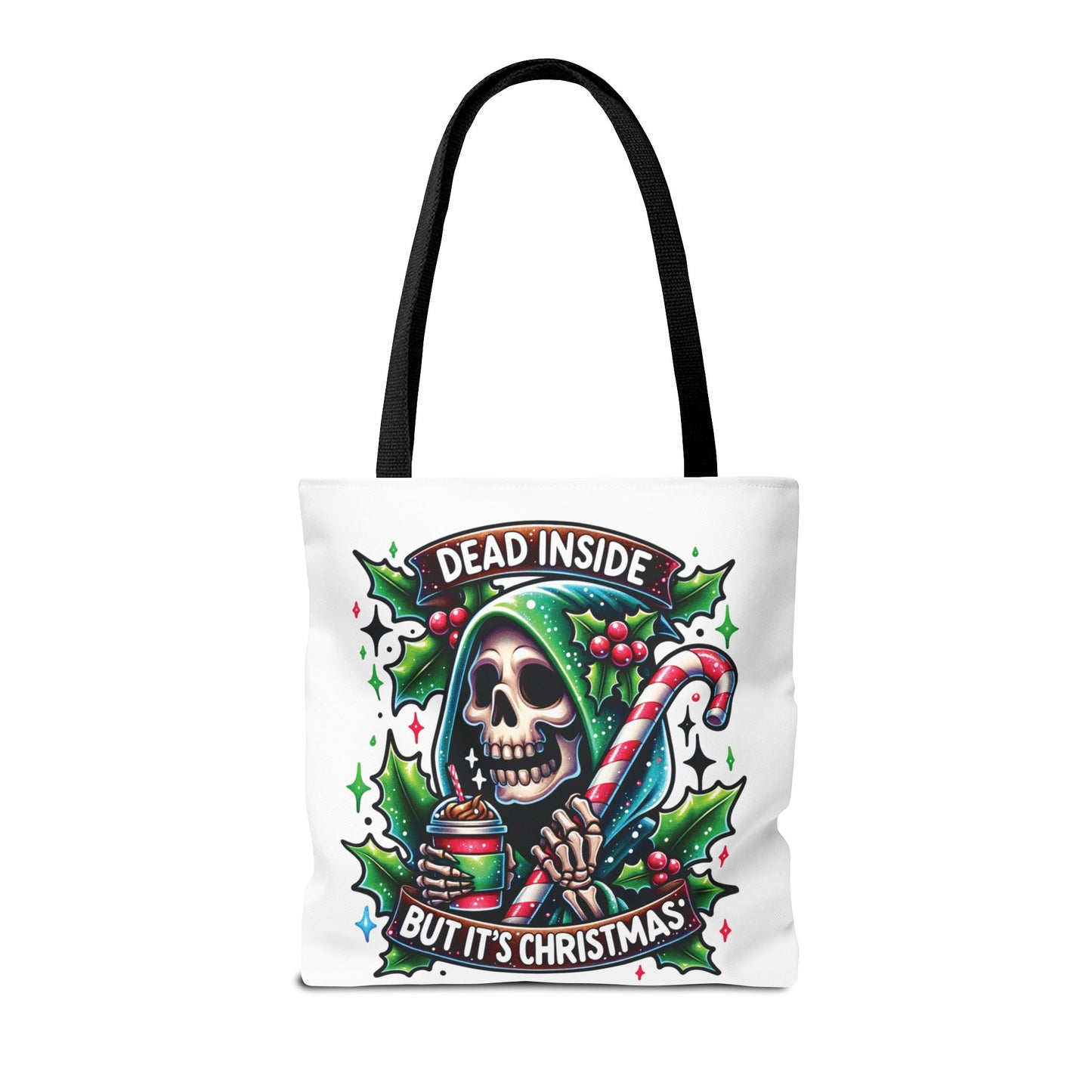 Dead inside but it’s Christmas, Tote Bag (AOP)