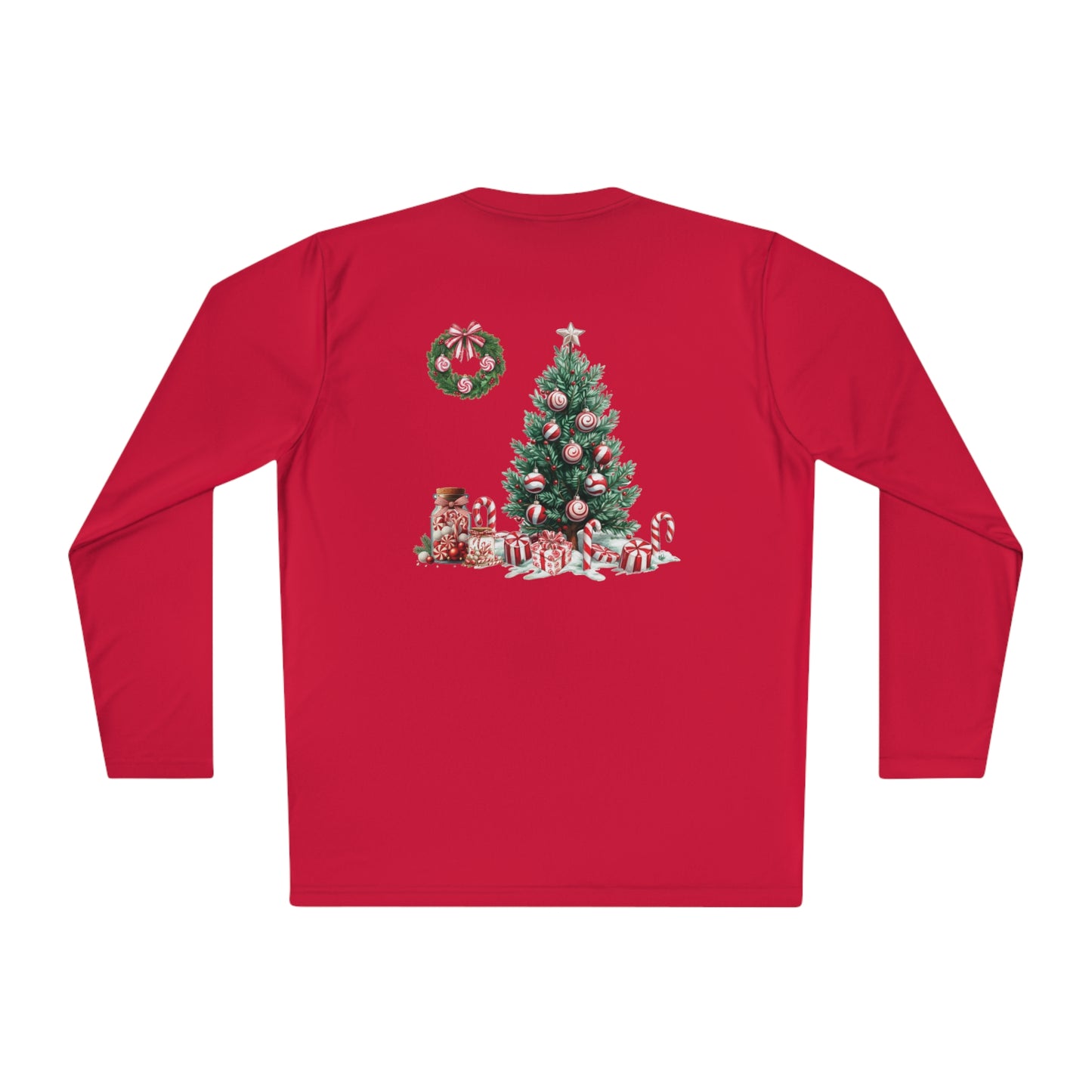 Peppermint Christmas,  Unisex Lightweight Long Sleeve Tee