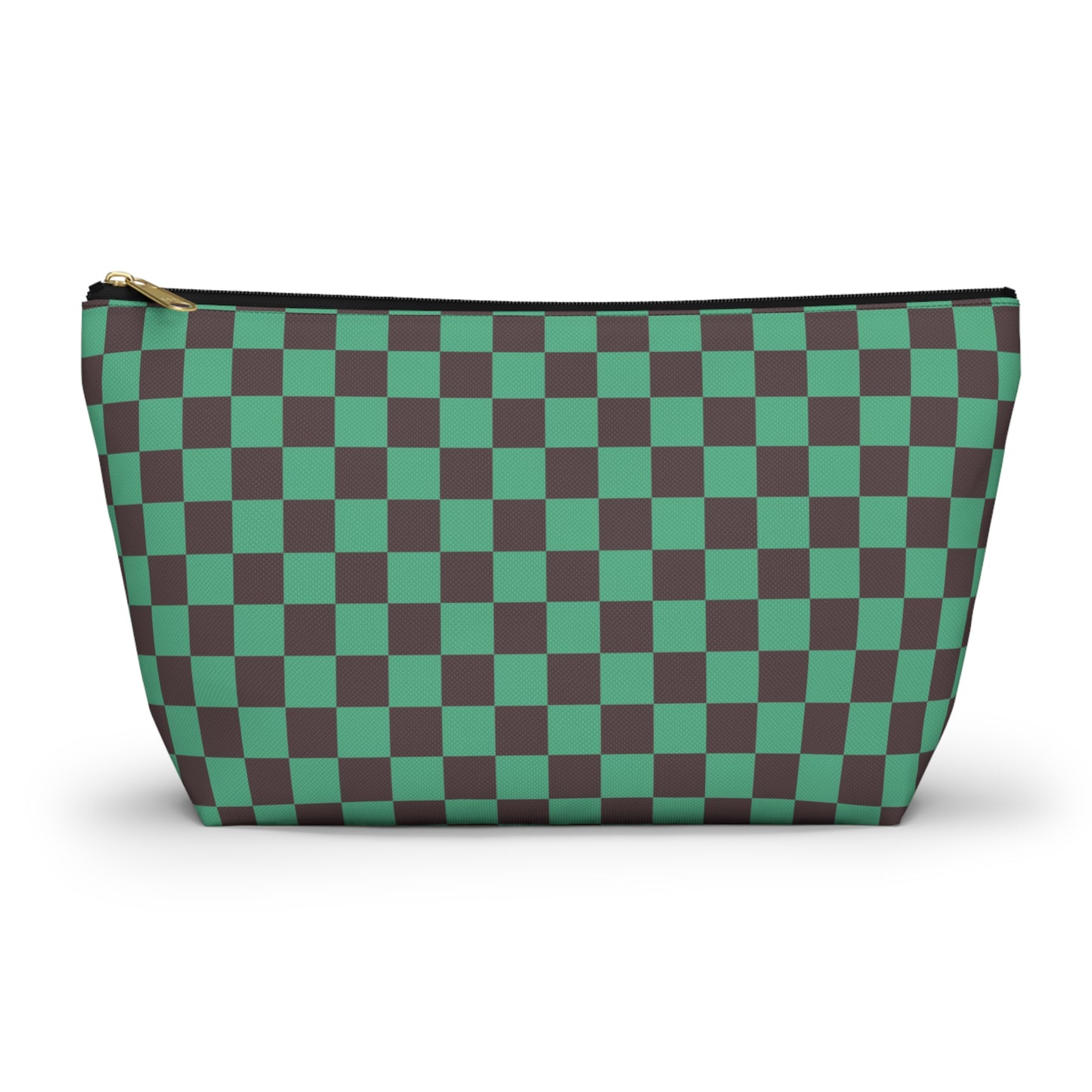 Black & green checkers   Accessory Pouch w T-bottoms