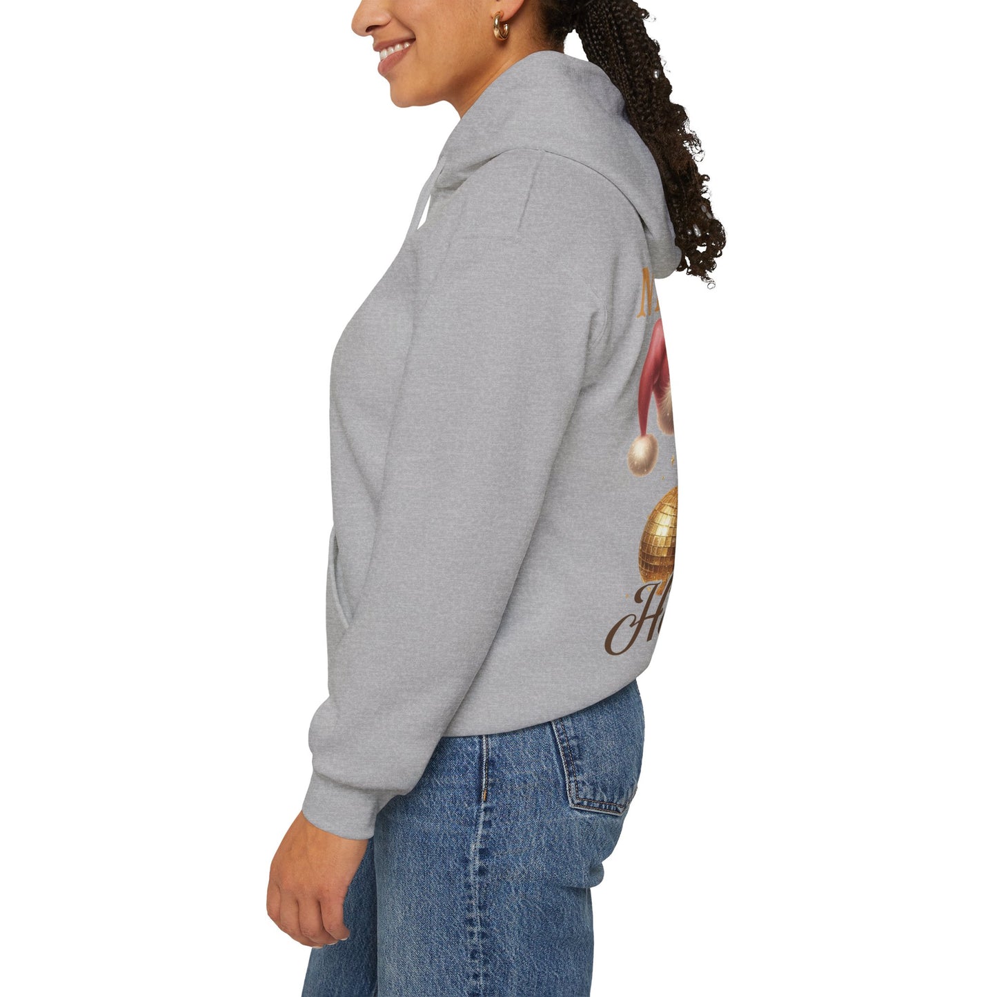 New year, same hot mess, Unisex Heavy Blend™ Hooded Sweatshirt (no sleeve arm design)