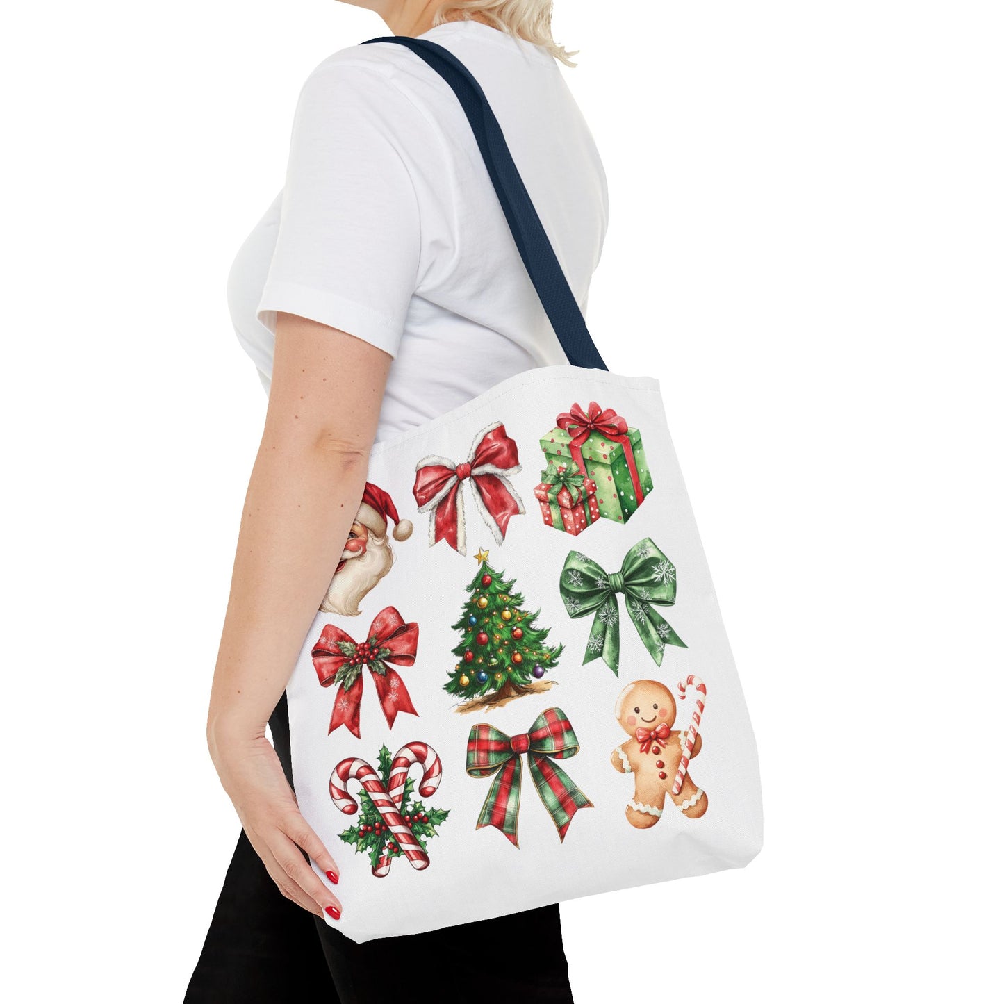 Christmas and bows, Tote Bag (AOP)