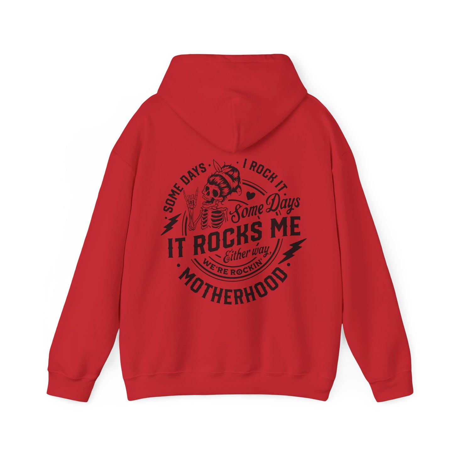 Rocking motherhood ,  Unisex Heavy Blend™ Hooded Sweatshirt (no side arm design)