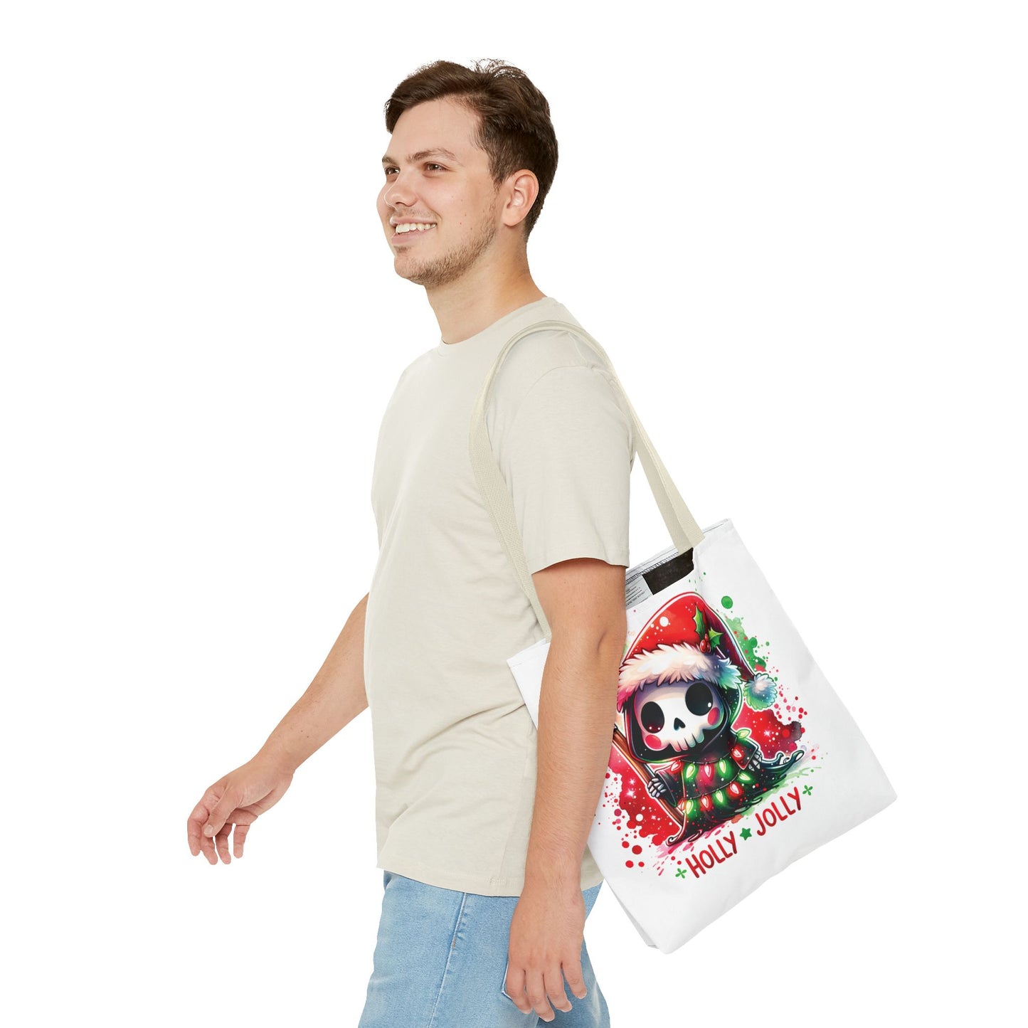 Holly jolly, Tote Bag (AOP)