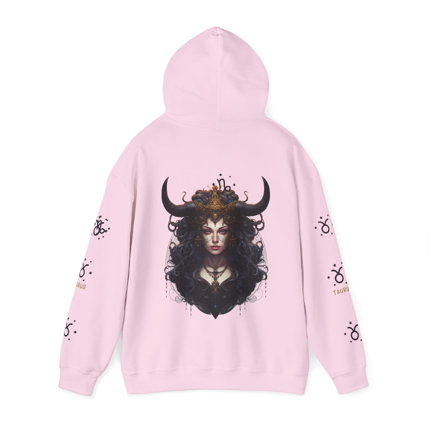 Taurus, Unisex Heavy Blend™ Hooded Sweatshirt (sleeve design )