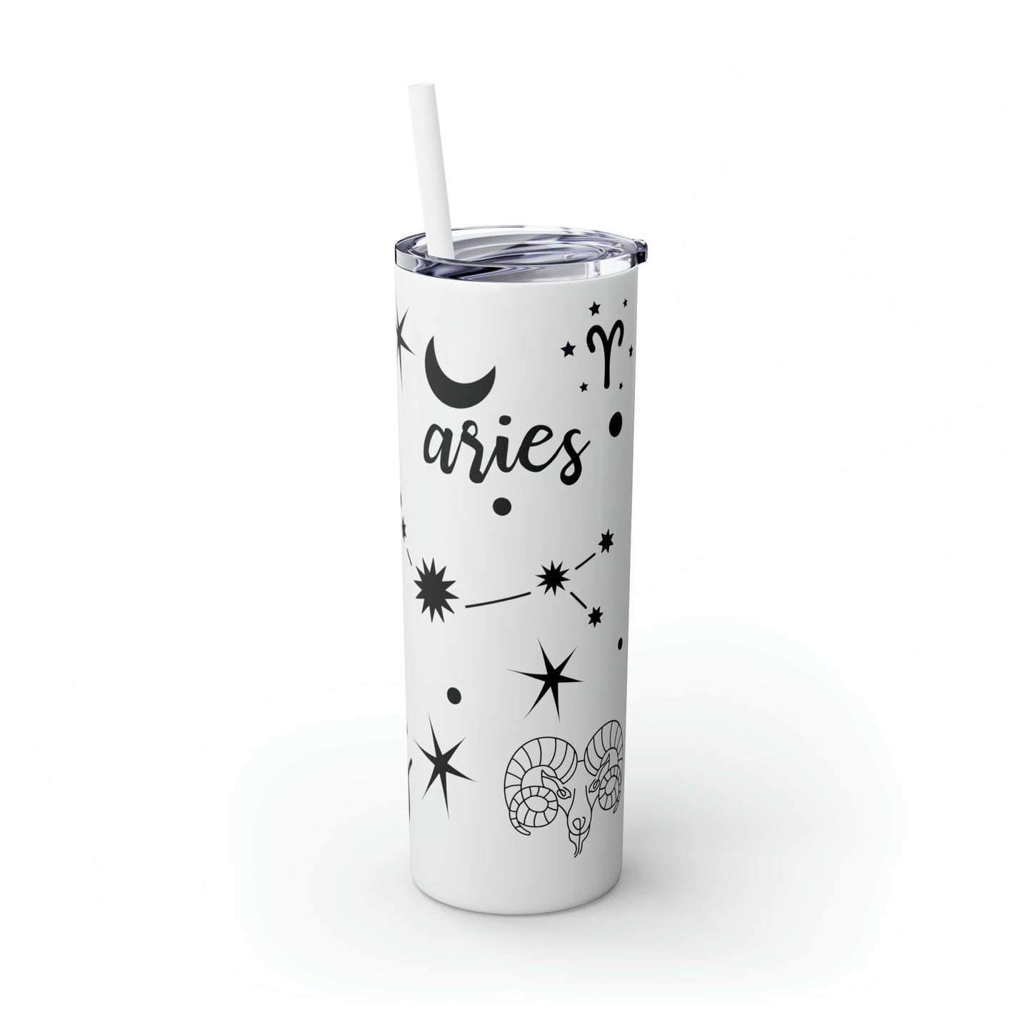 Aries, Skinny Tumbler with Straw, 20oz