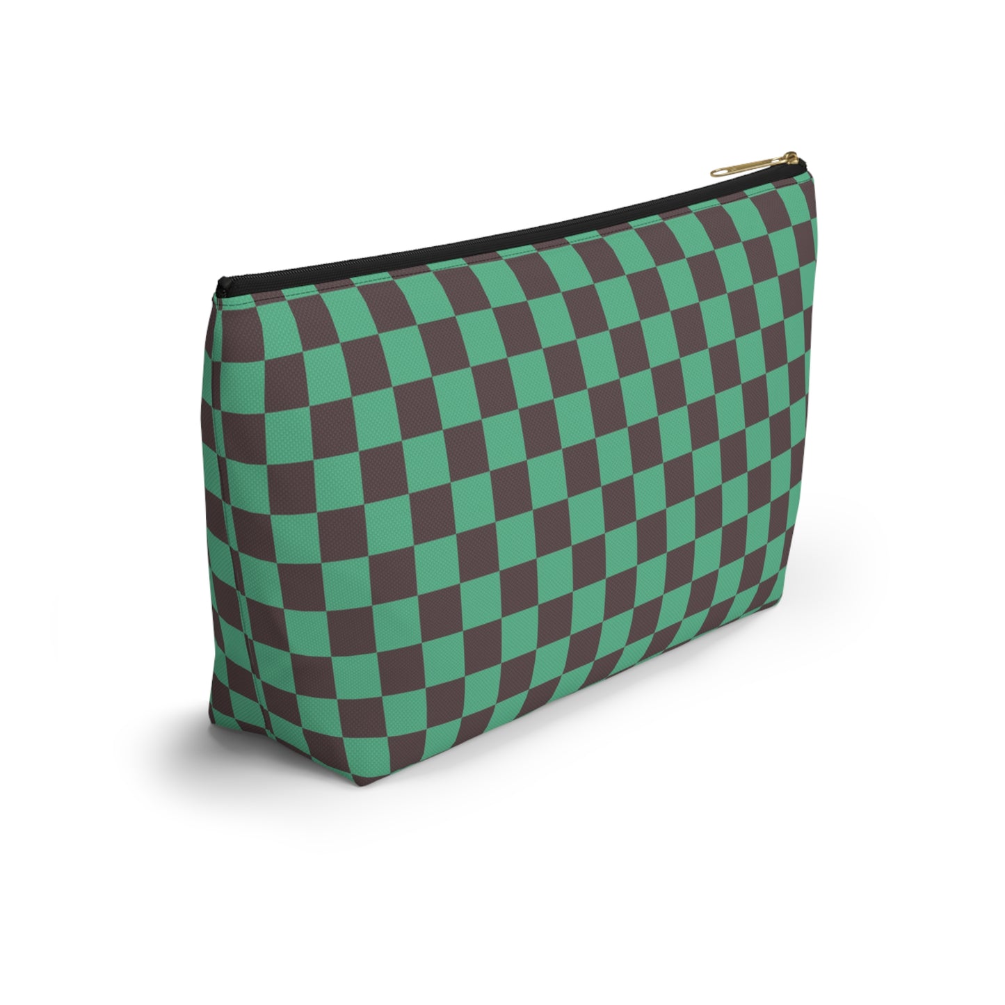 Black & green checkers   Accessory Pouch w T-bottoms