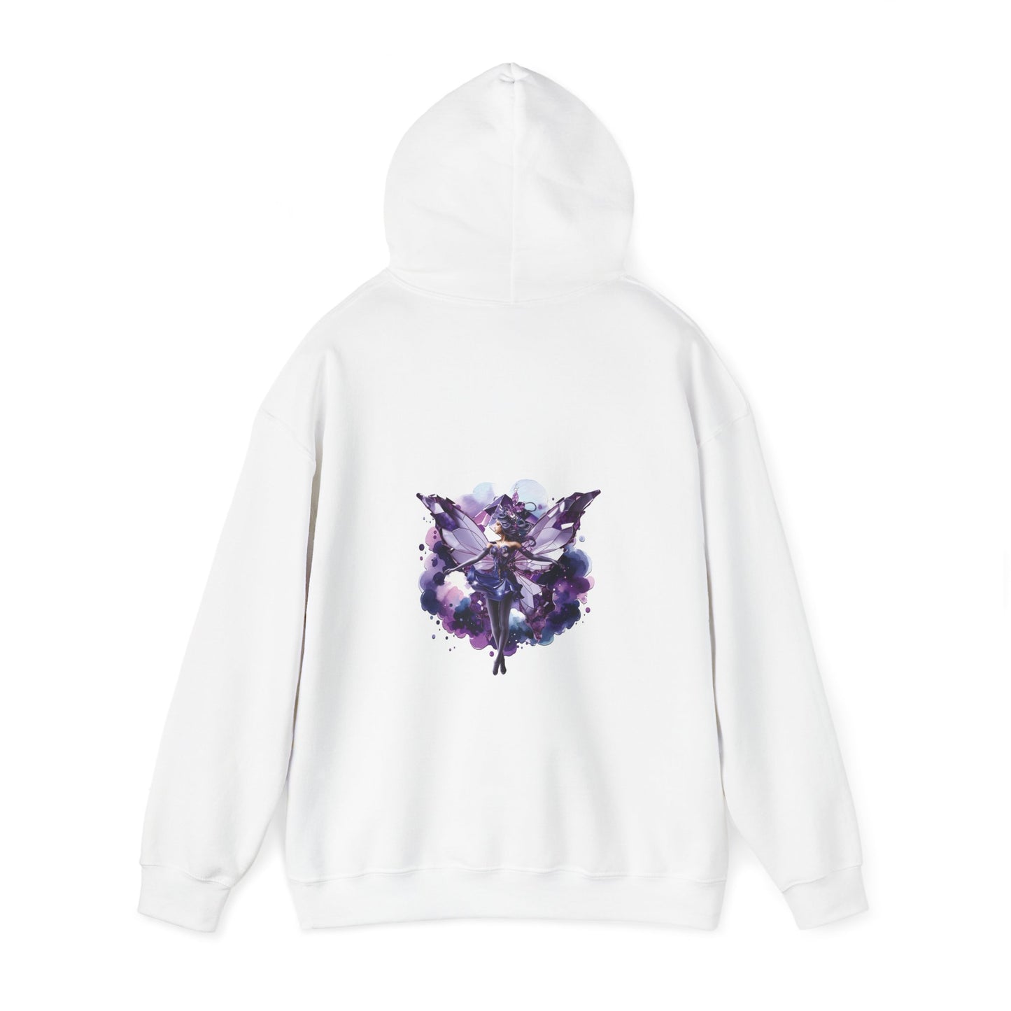 February amethyst fairy, Unisex Heavy Blend™ Hooded Sweatshirt ( no side arm design)