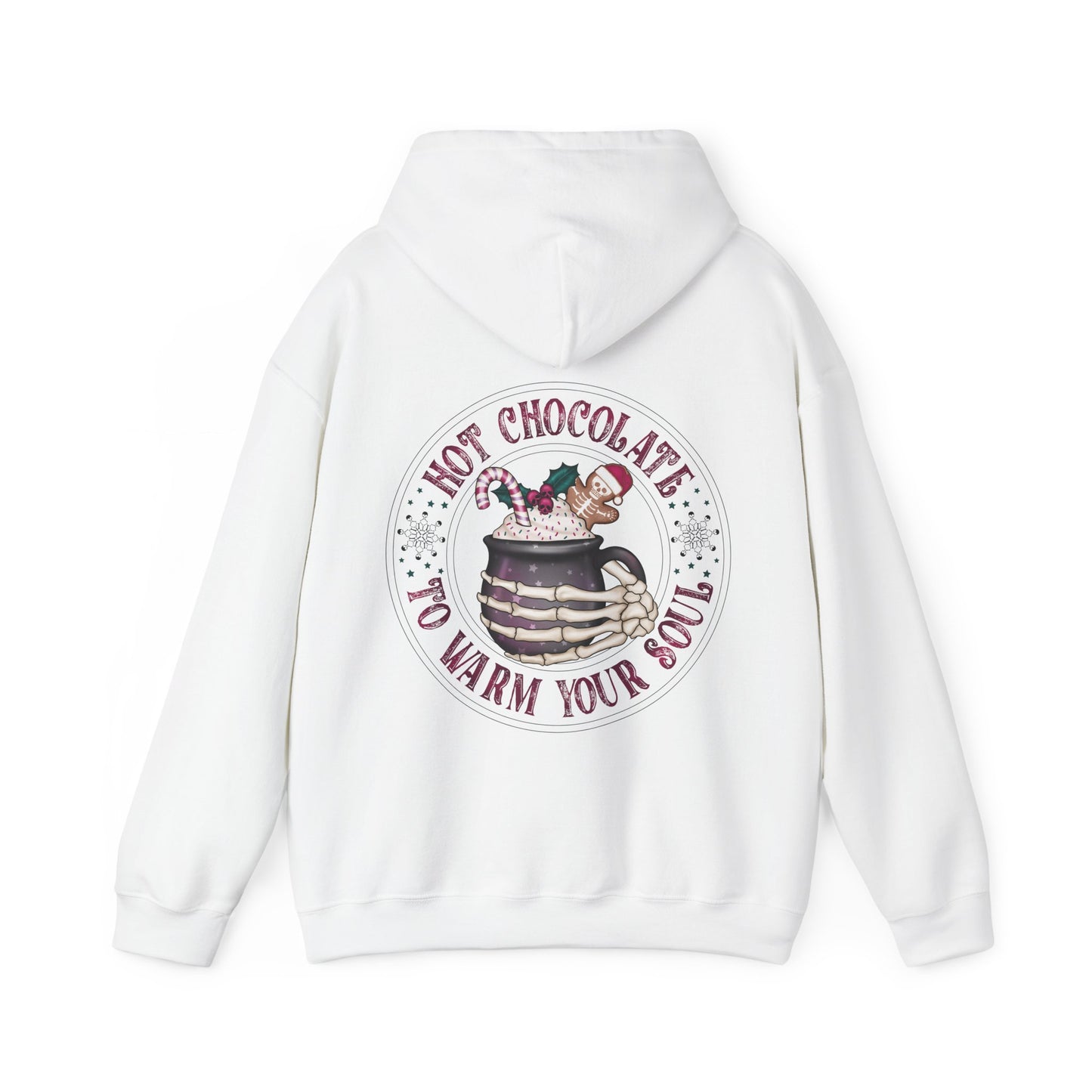 Hot chocolate to warm up my soul,  Unisex Heavy Blend™ Hooded Sweatshirt (no side arm design)