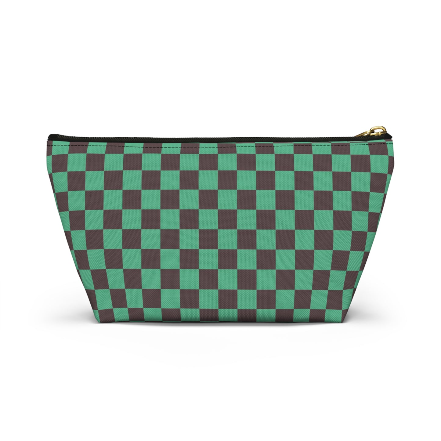 Black & green checkers   Accessory Pouch w T-bottoms