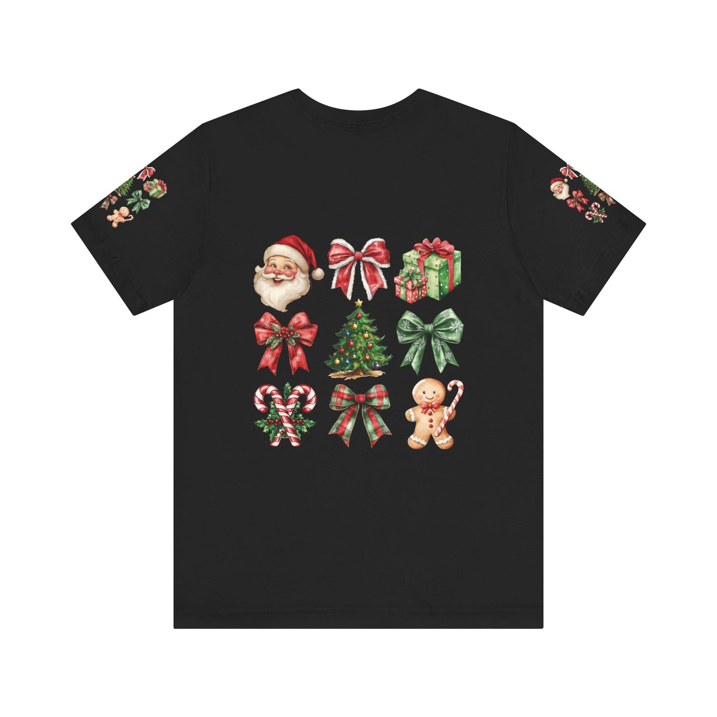 Christmas and bows, Unisex Jersey Short Sleeve Tee